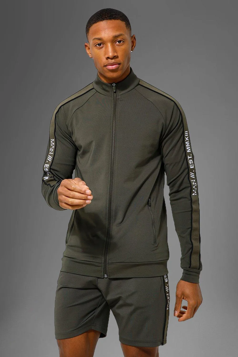 Active Gym Performance Stripe Track Jacket