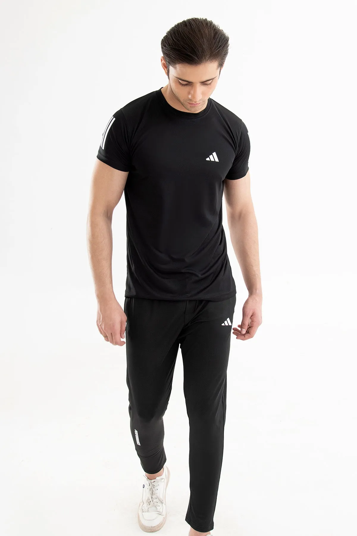 Adidas Black Dry-Fit Tee