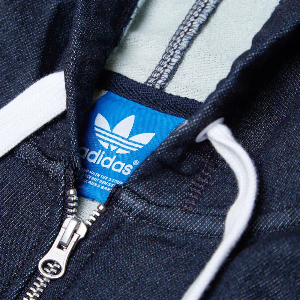 Adidas Sweat Zip HoodyIndigo Denim