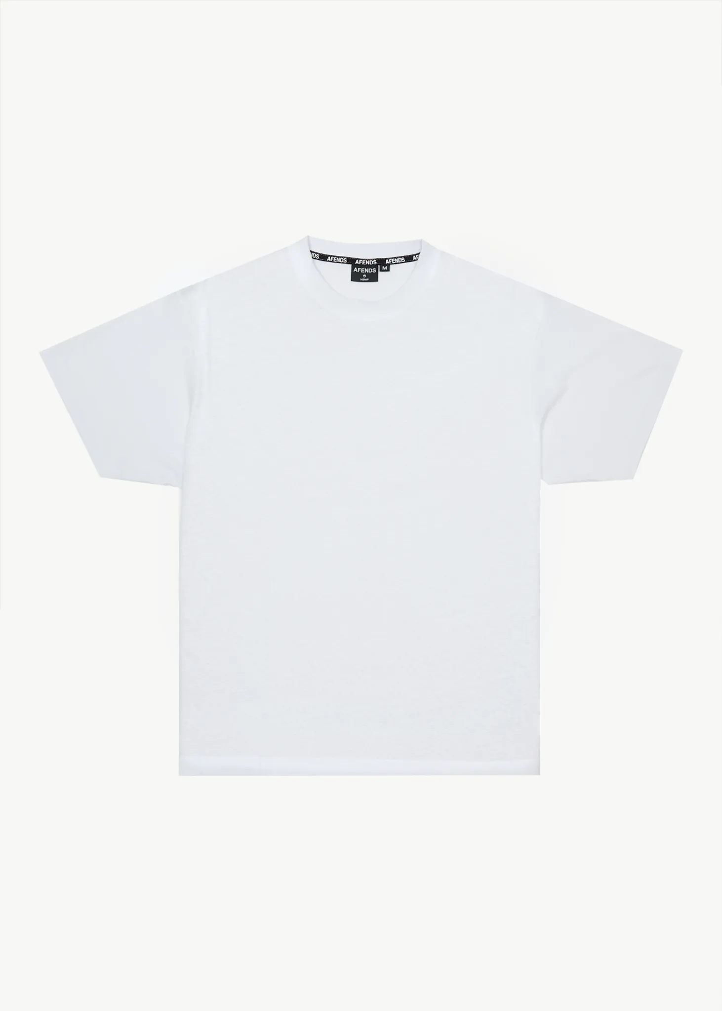 AFENDS Mens Foundation - Boxy Fit Tee - White