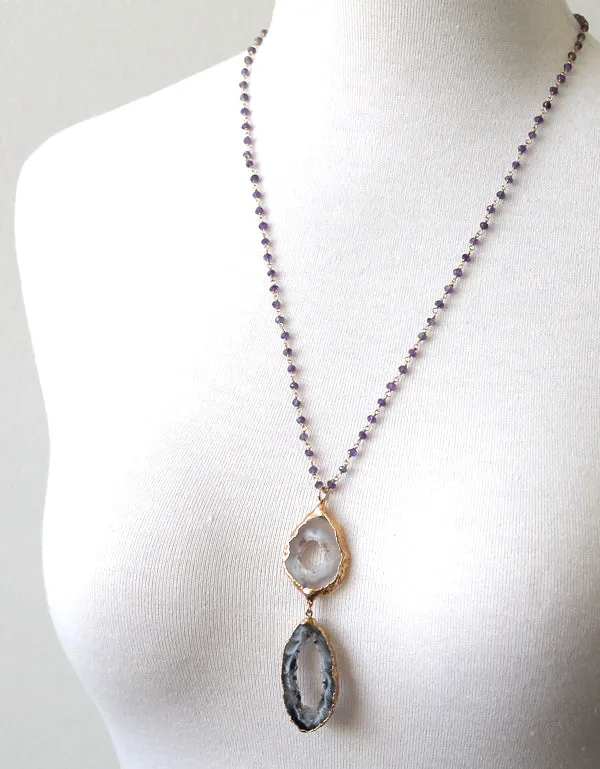 Agate Slice Necklace