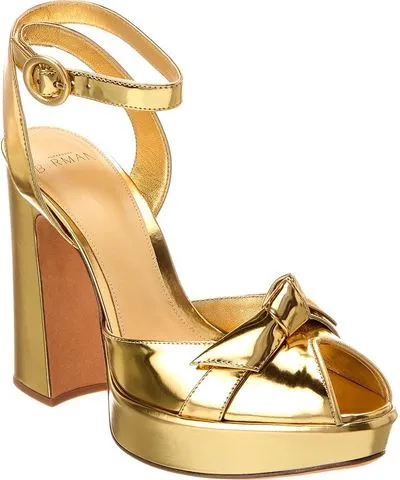 Alexandre Birman Pepitta 120 Leather Platform Sandal