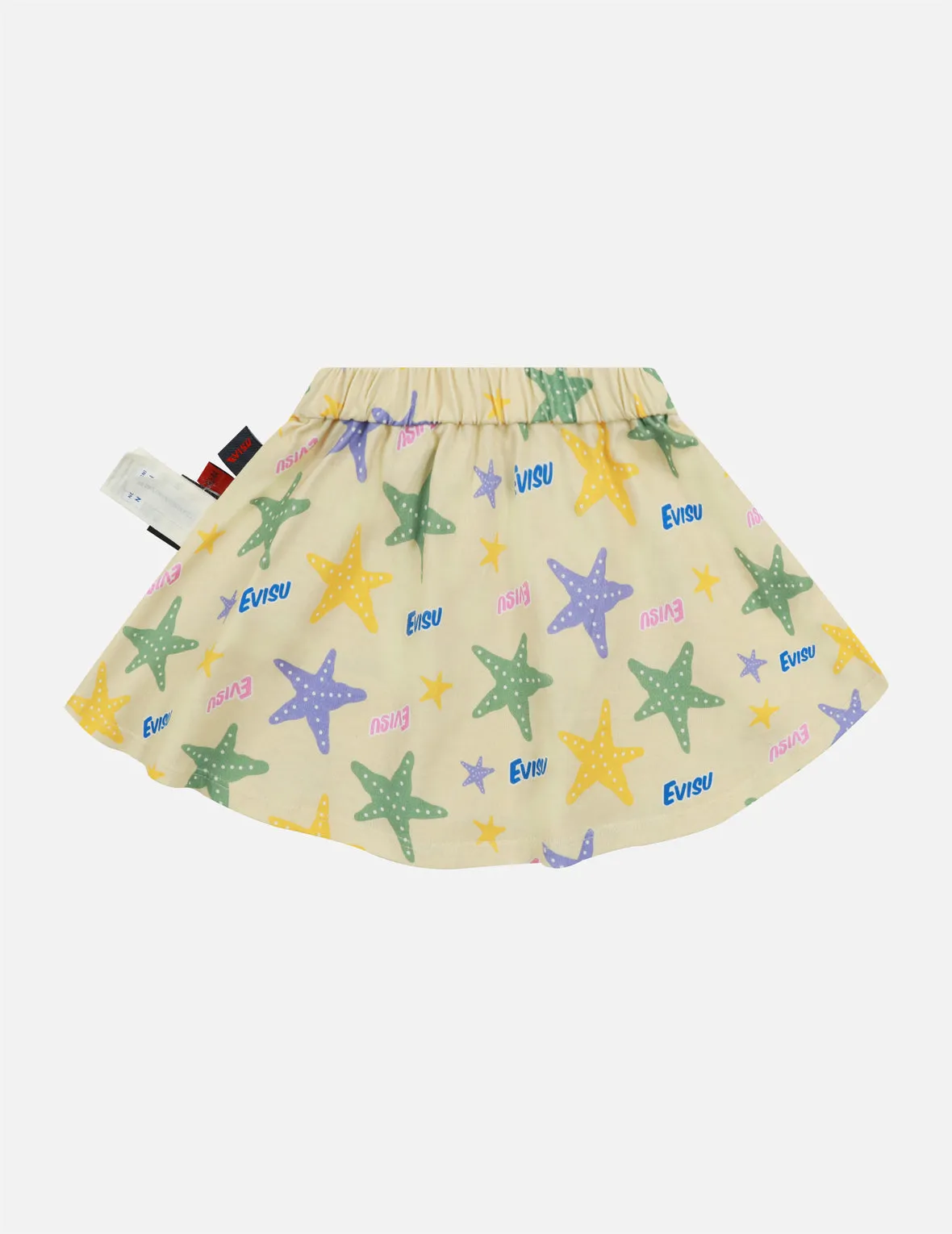 Allover Logo and Starfish Print Regular Fit Skirt