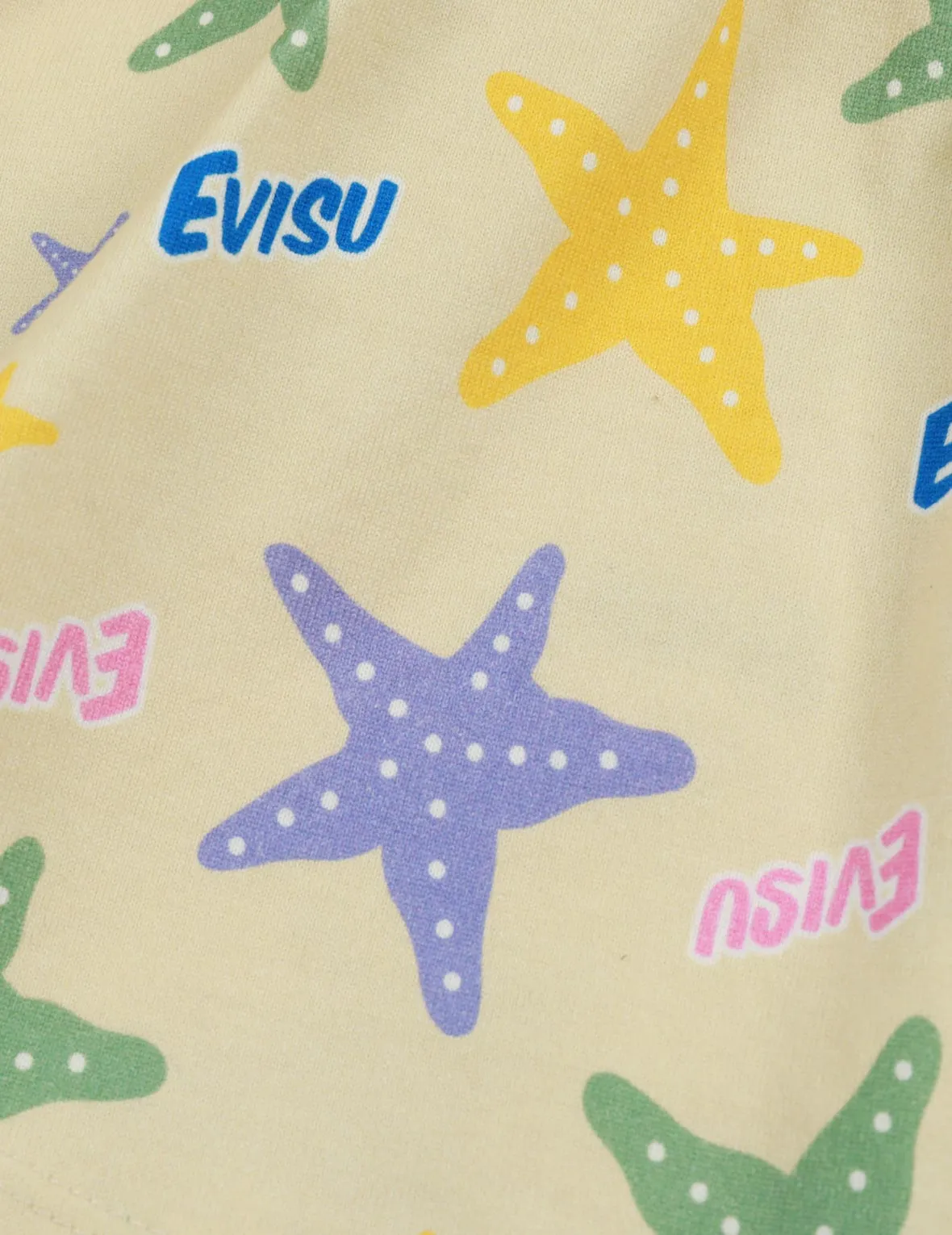 Allover Logo and Starfish Print Regular Fit Skirt