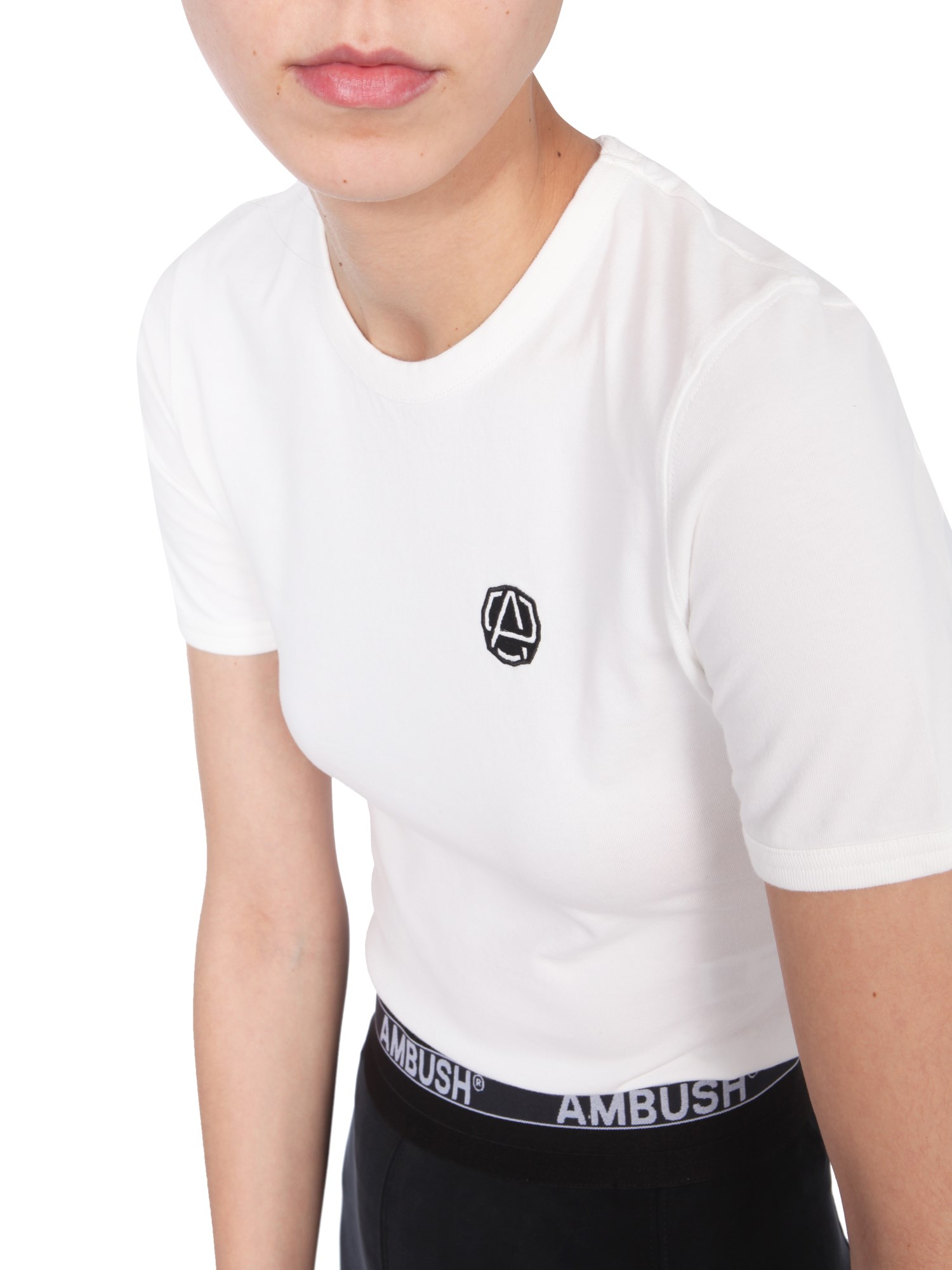 AMBUSH    SLIM FIT T-SHIRT WITH EMBLEM