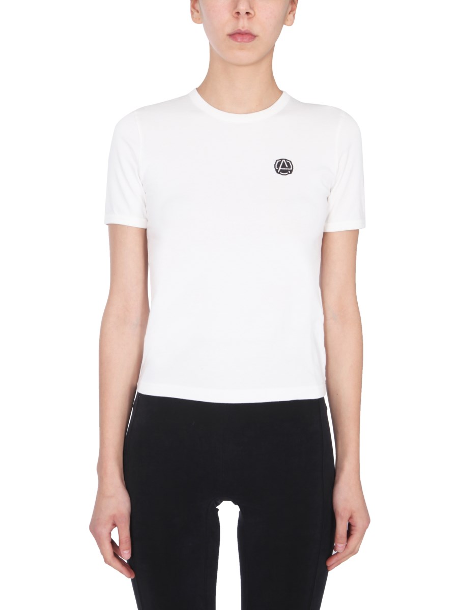 AMBUSH    SLIM FIT T-SHIRT WITH EMBLEM