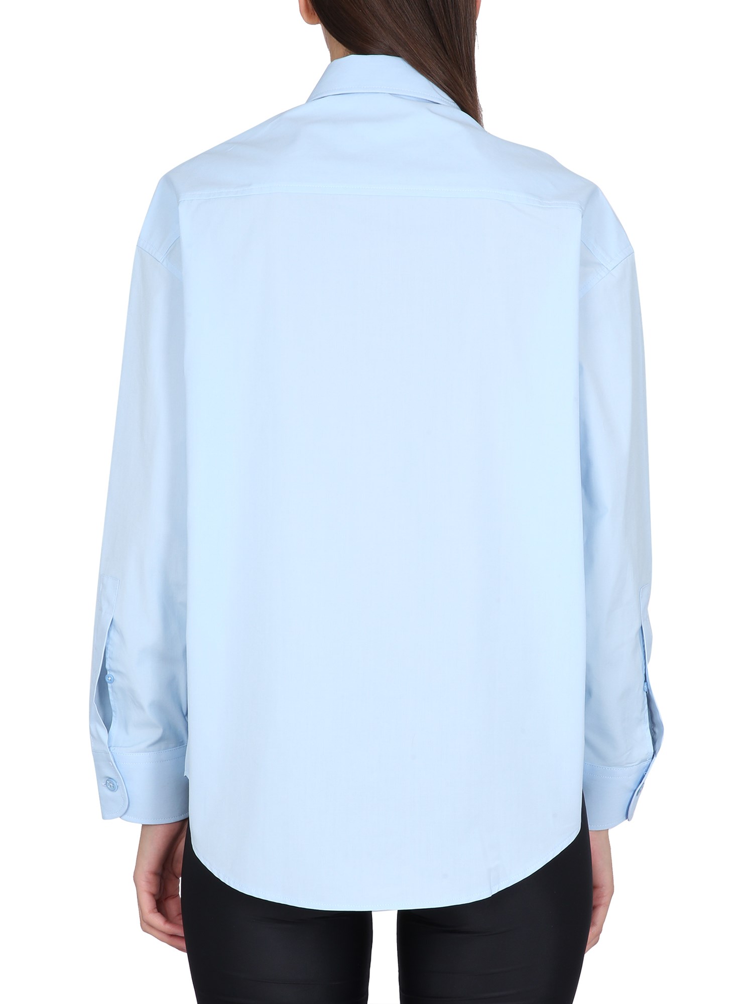 AMI PARIS    BOXY FIT COTTON POPLIN SHIRT