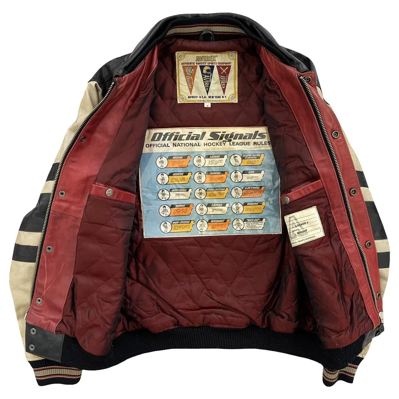 Avirex Leather Varsity Jacket