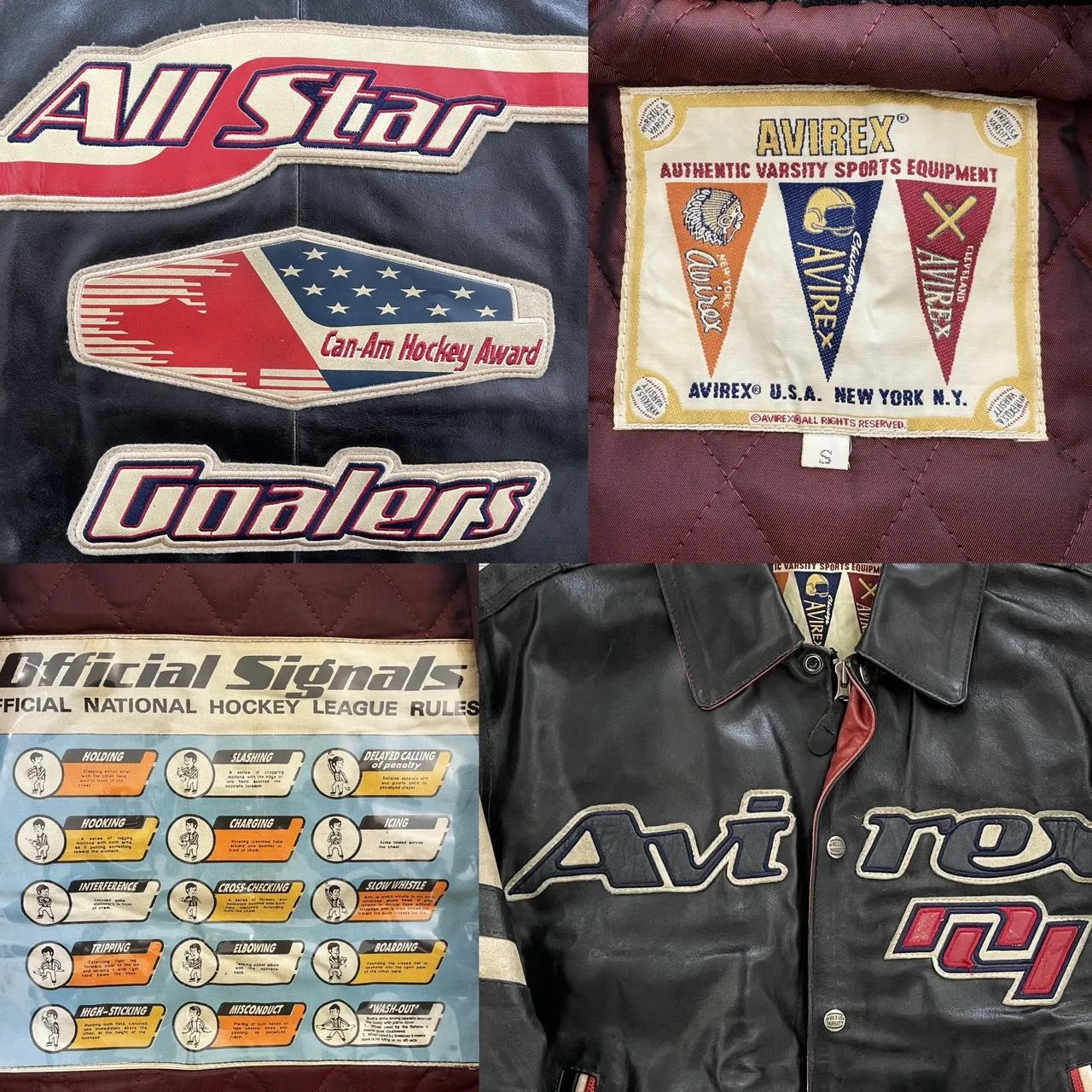 Avirex Leather Varsity Jacket