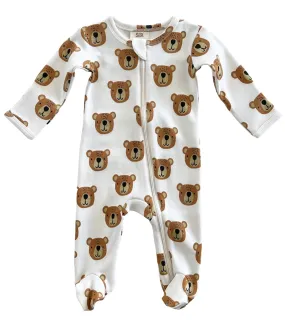 Baby Bear / Organic Zip Footie