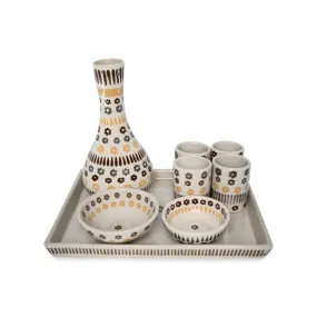 Bar Serving Set - Natural Teddy Floral / Talavera