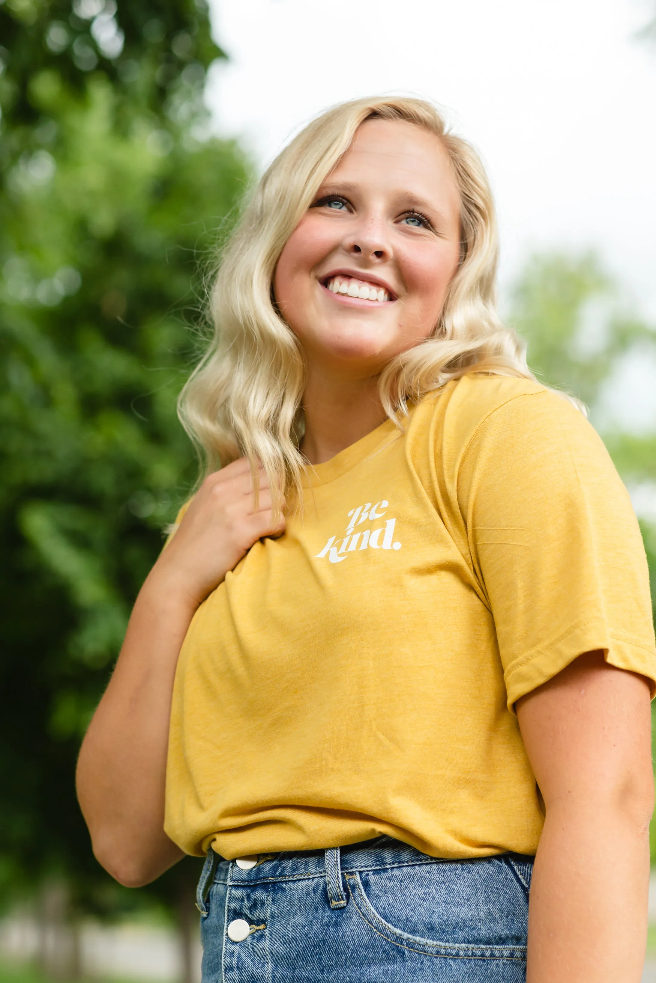 Be Kind Mustard Graphic Tee