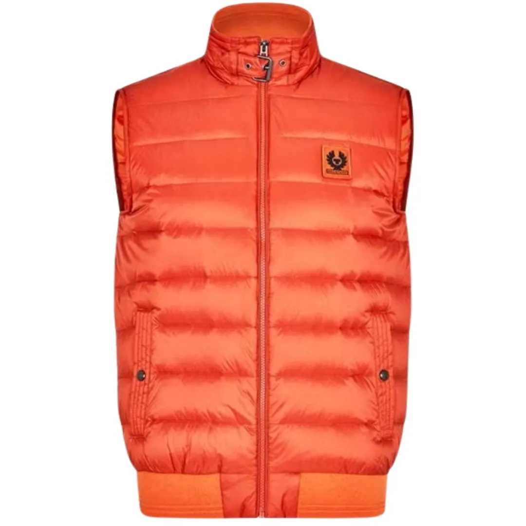 Belstaff Mens Tonal Circuit Gilet Amber