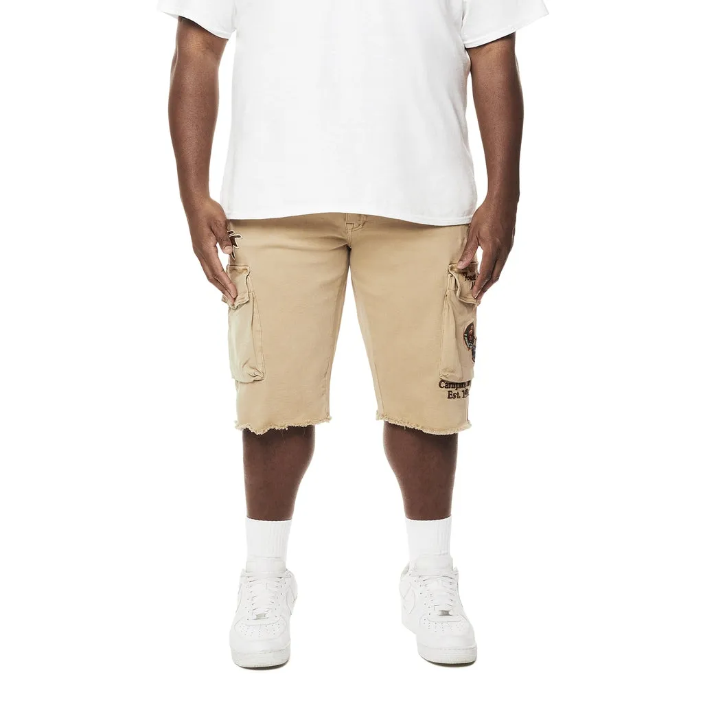 Big and Tall - Forest Collection Cargo Twill Shorts - Khaki