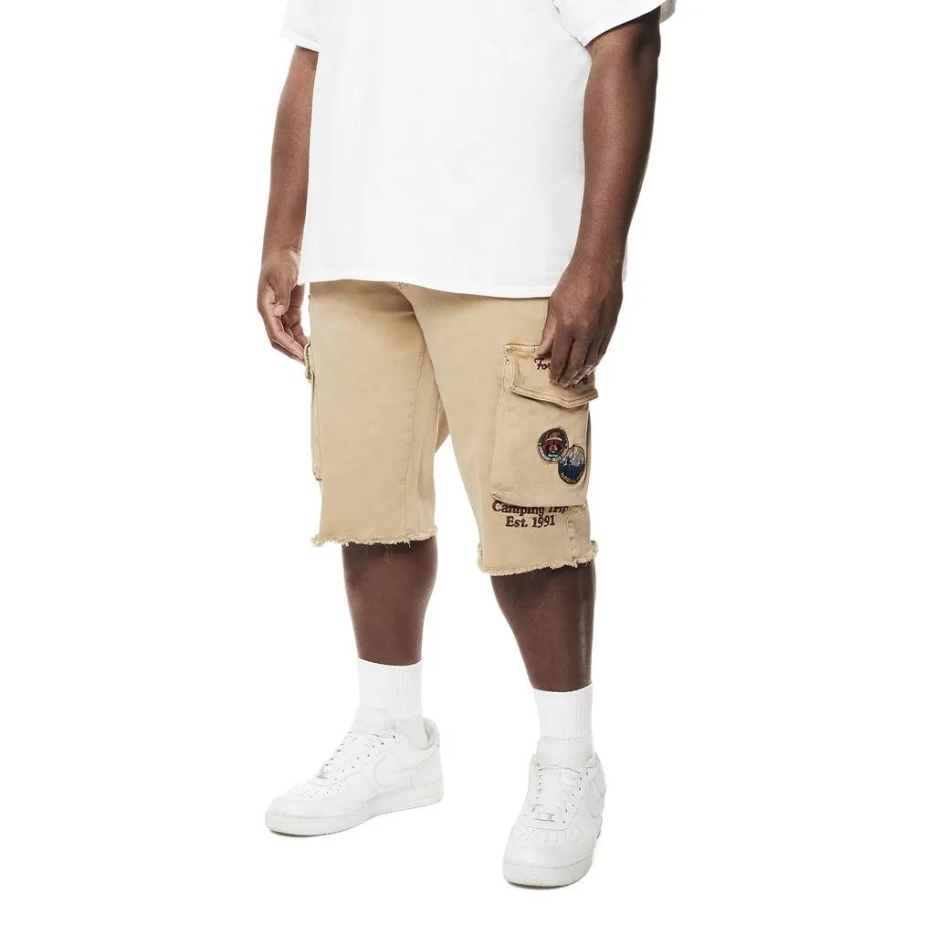 Big and Tall - Forest Collection Cargo Twill Shorts - Khaki