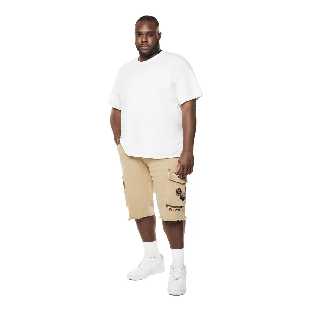 Big and Tall - Forest Collection Cargo Twill Shorts - Khaki