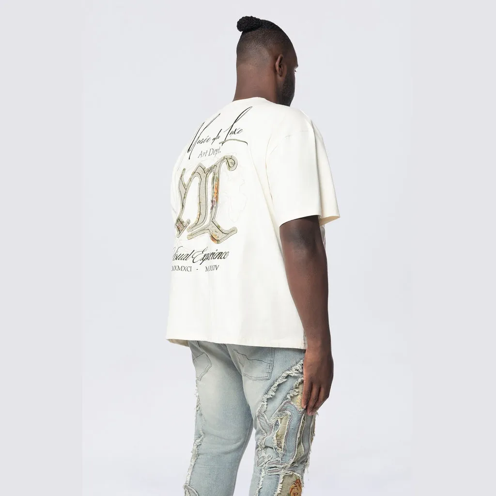 Big and Tall - Tapestry Patch SS Tee - Ecru