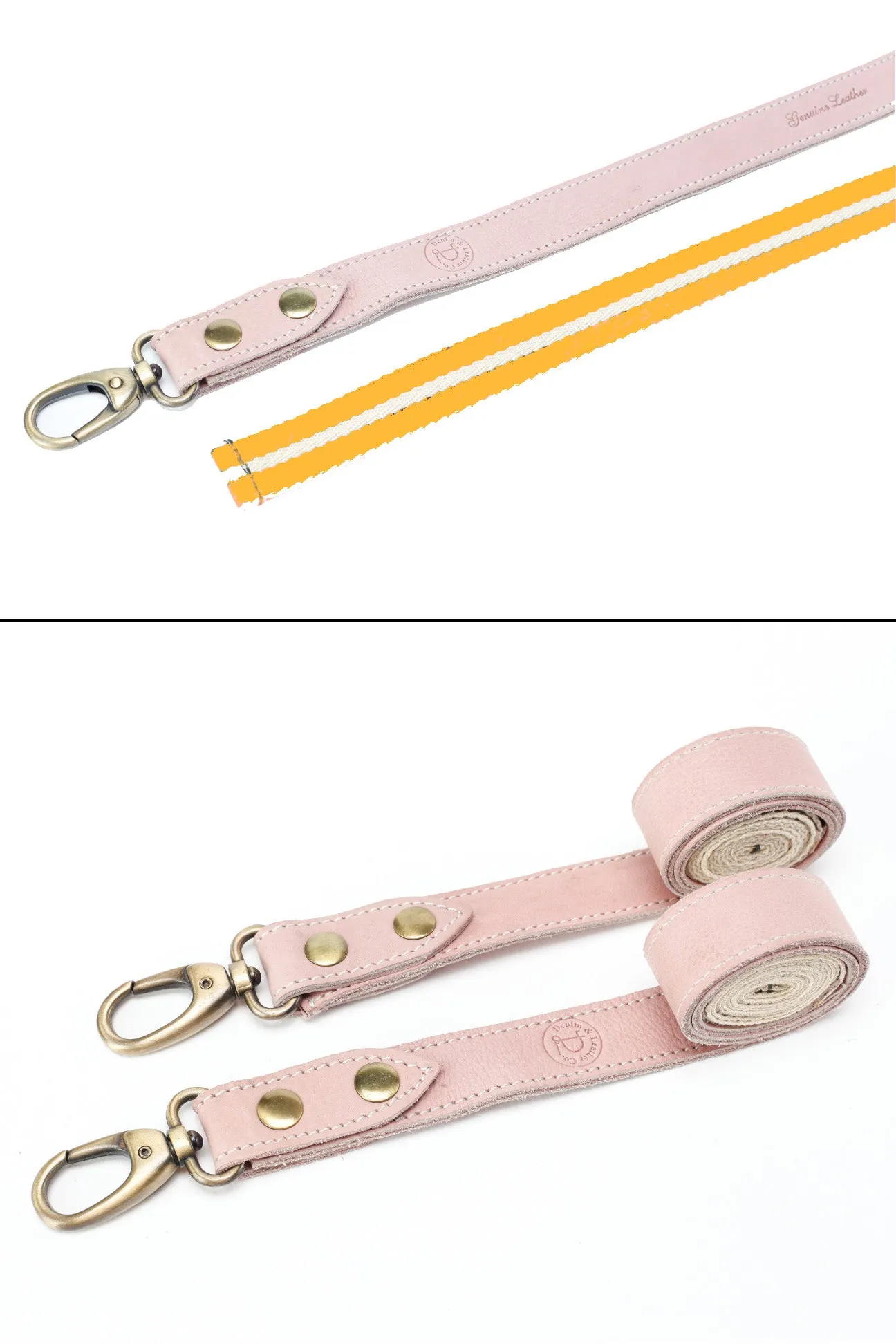 Bondi Olive green  / Pink leather with yellow dual tone