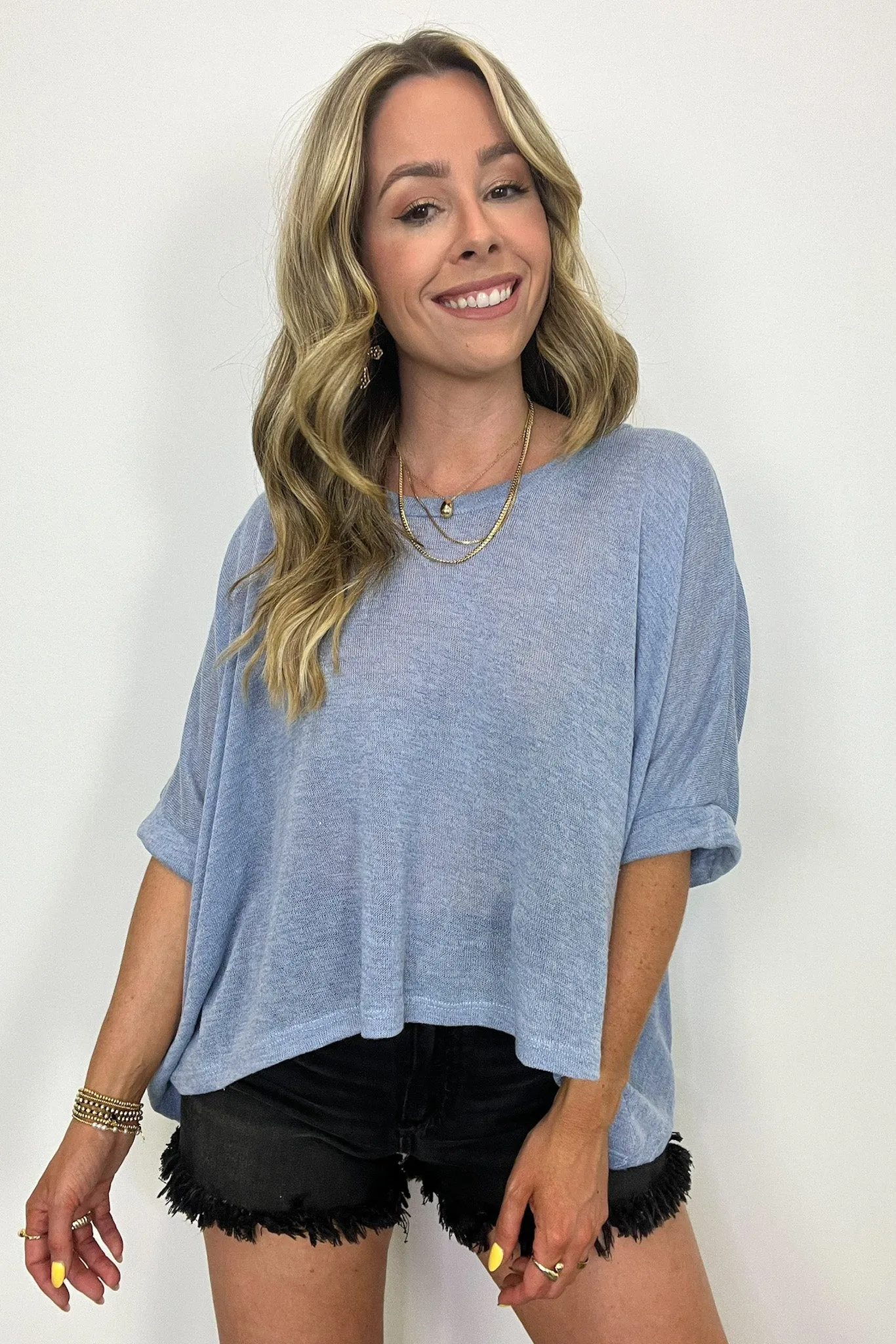 Brielle Short Sleeve Loose Fit Top