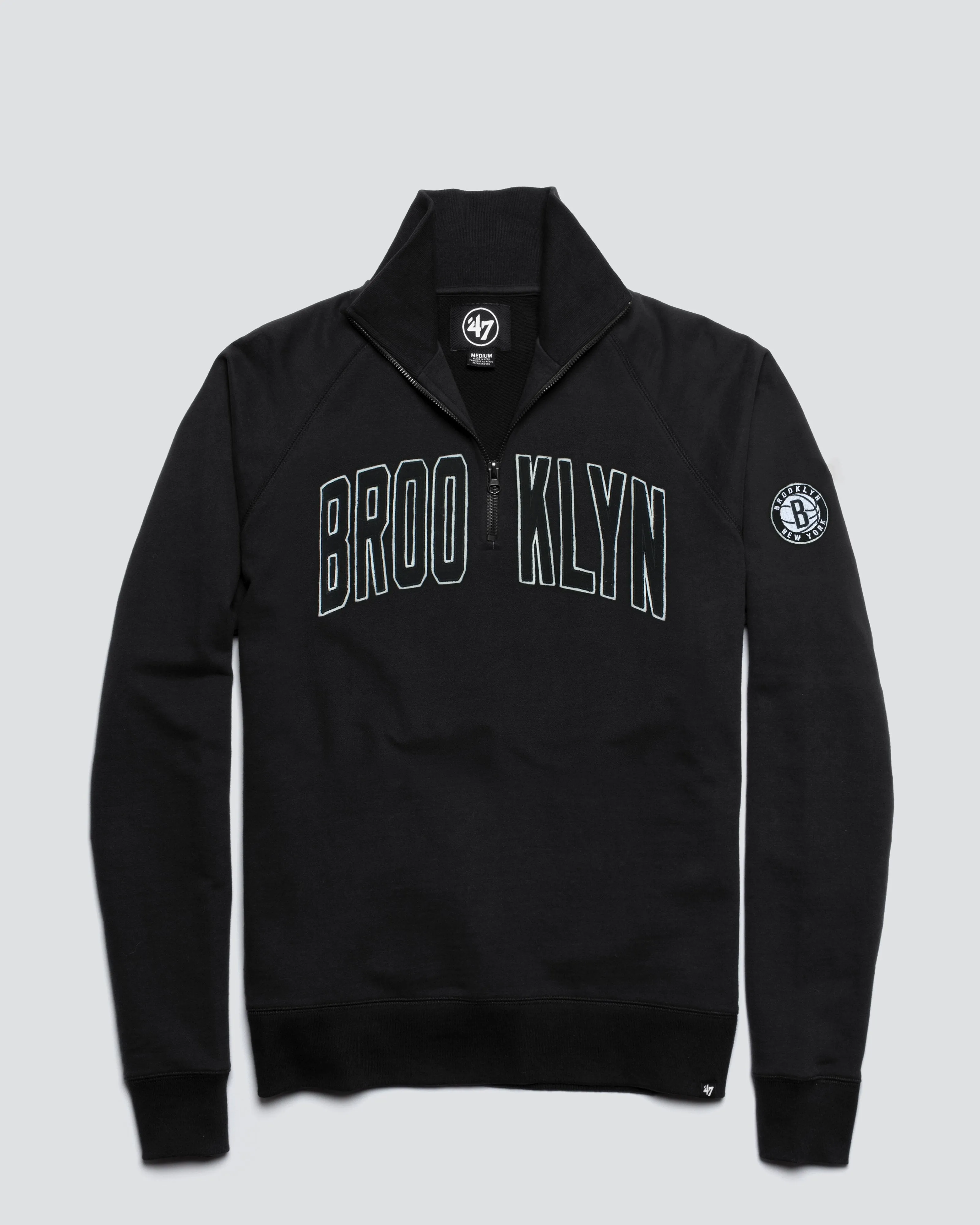 BROOKLYN NETS BANKS '47 HARRIS SCRIMMAGE 1/4 ZIP