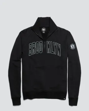 BROOKLYN NETS BANKS '47 HARRIS SCRIMMAGE 1/4 ZIP