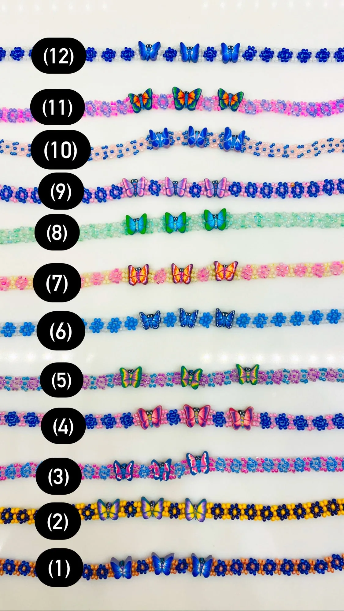 Butterfly Beaded Chokers