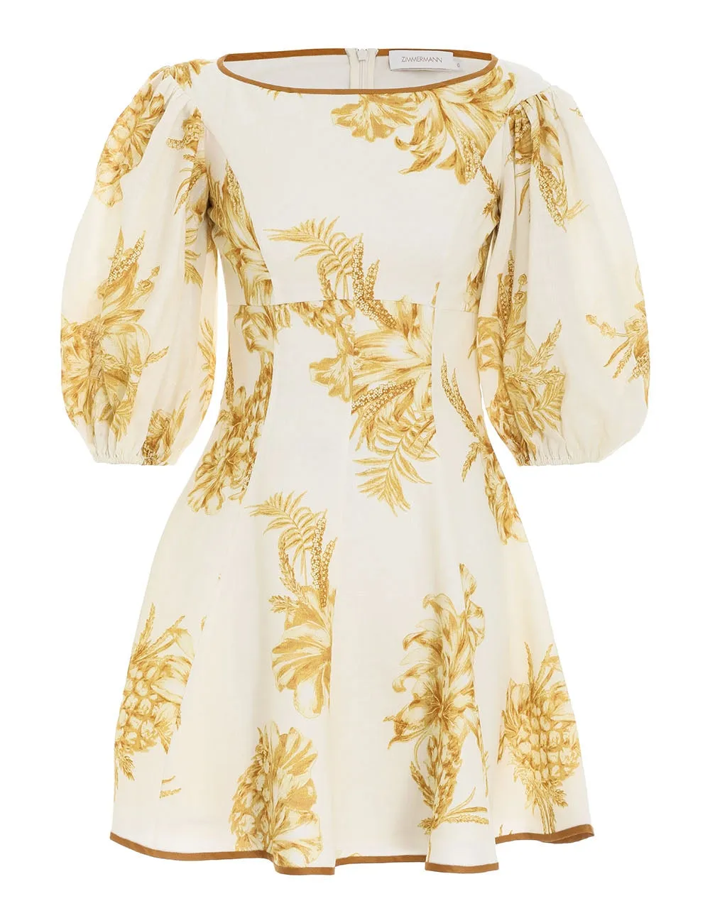 BUY IT Zimmermann Empire Mini Dress (Cream Gold)