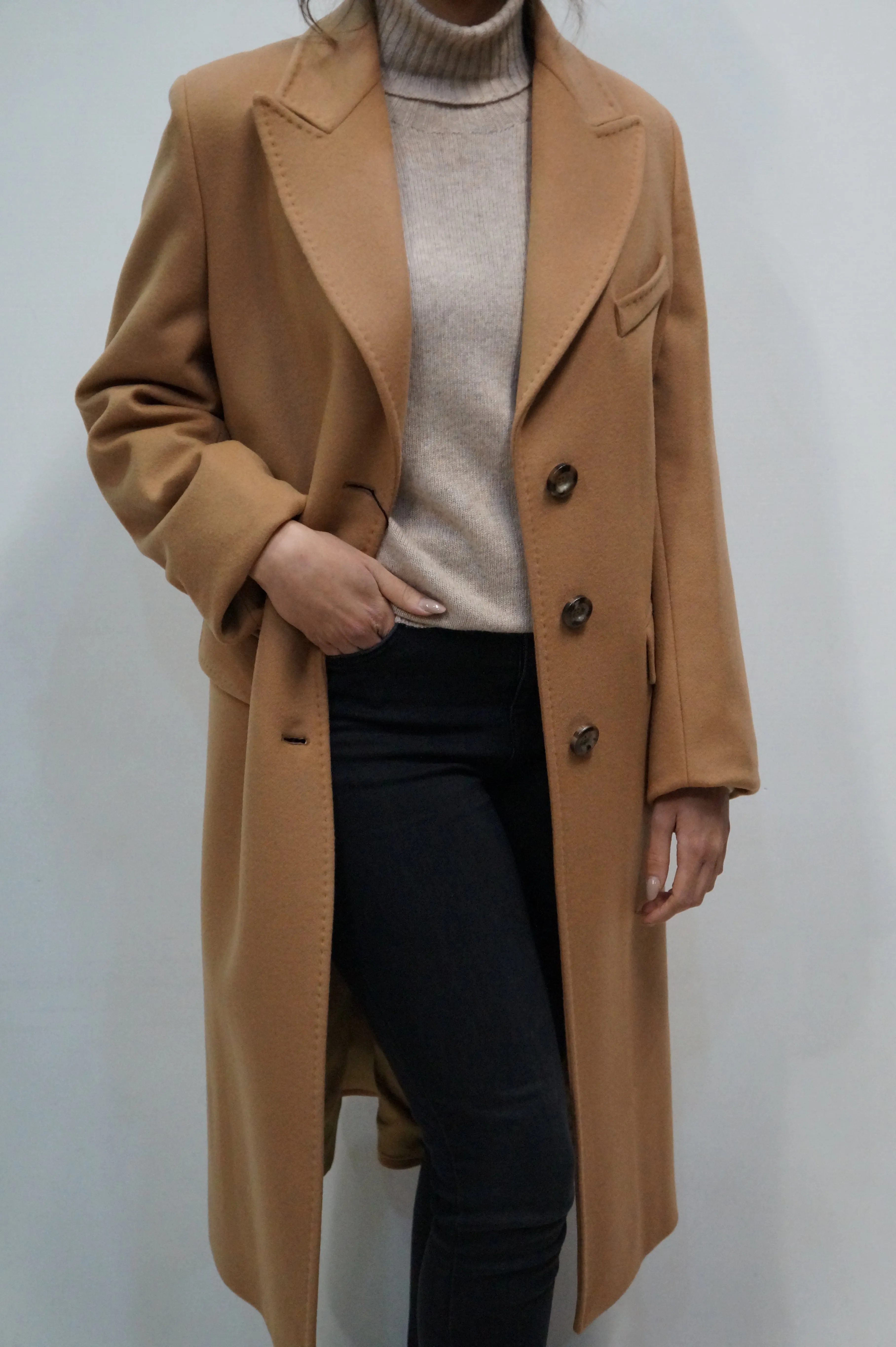 Chiara Giusti Cappotto Misto Lana Donna