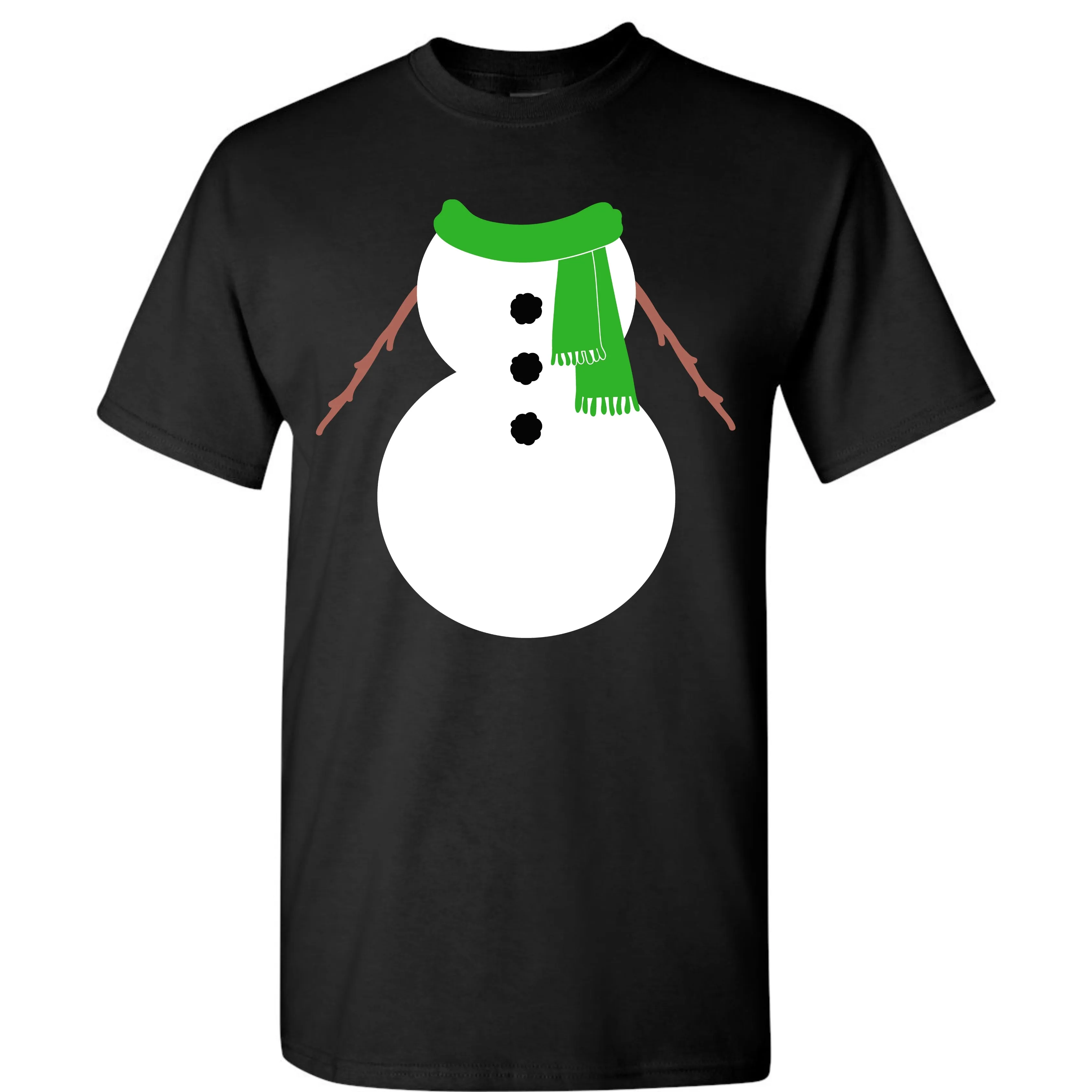 Christmas Green Snowman Suit Costume T-Shirt