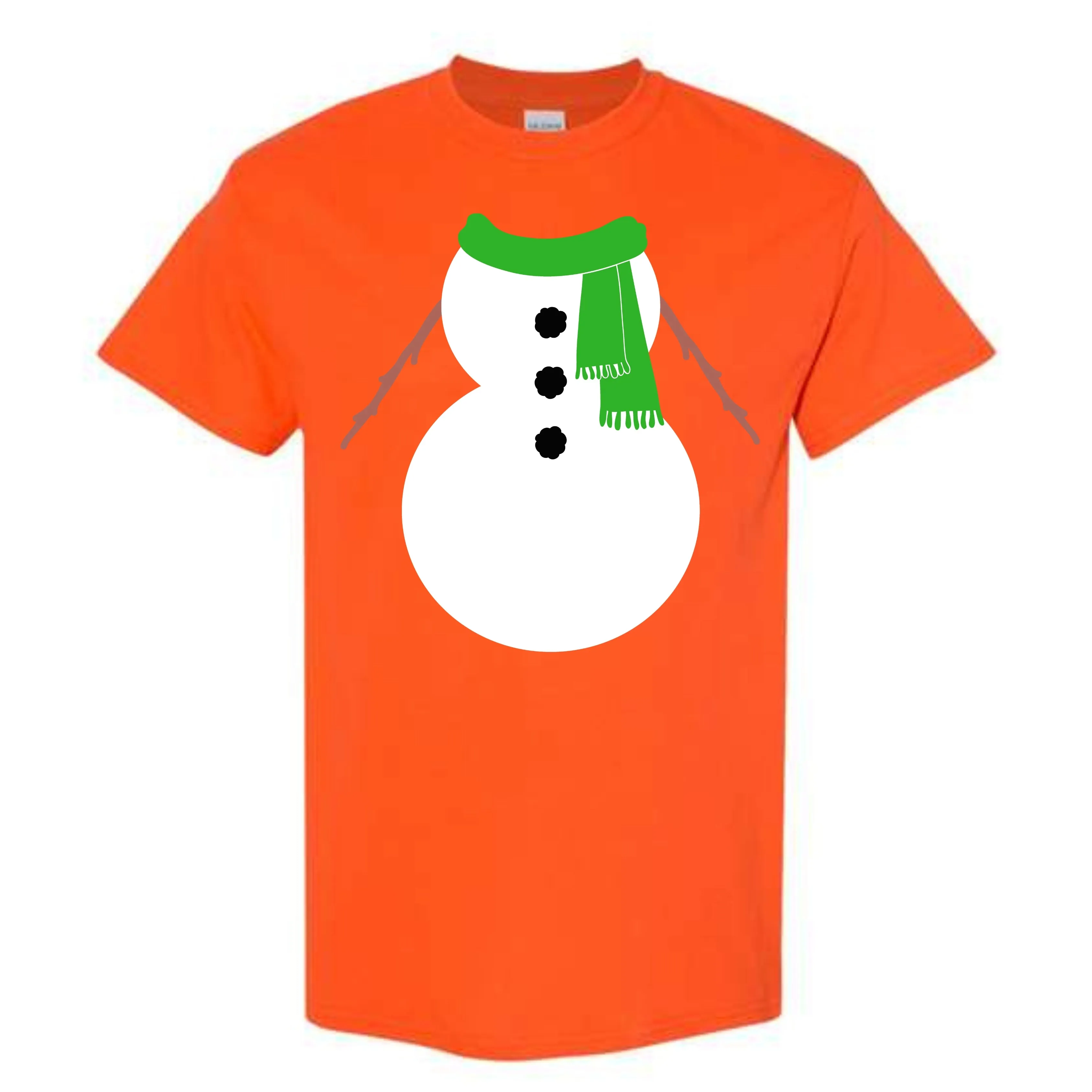 Christmas Green Snowman Suit Costume T-Shirt