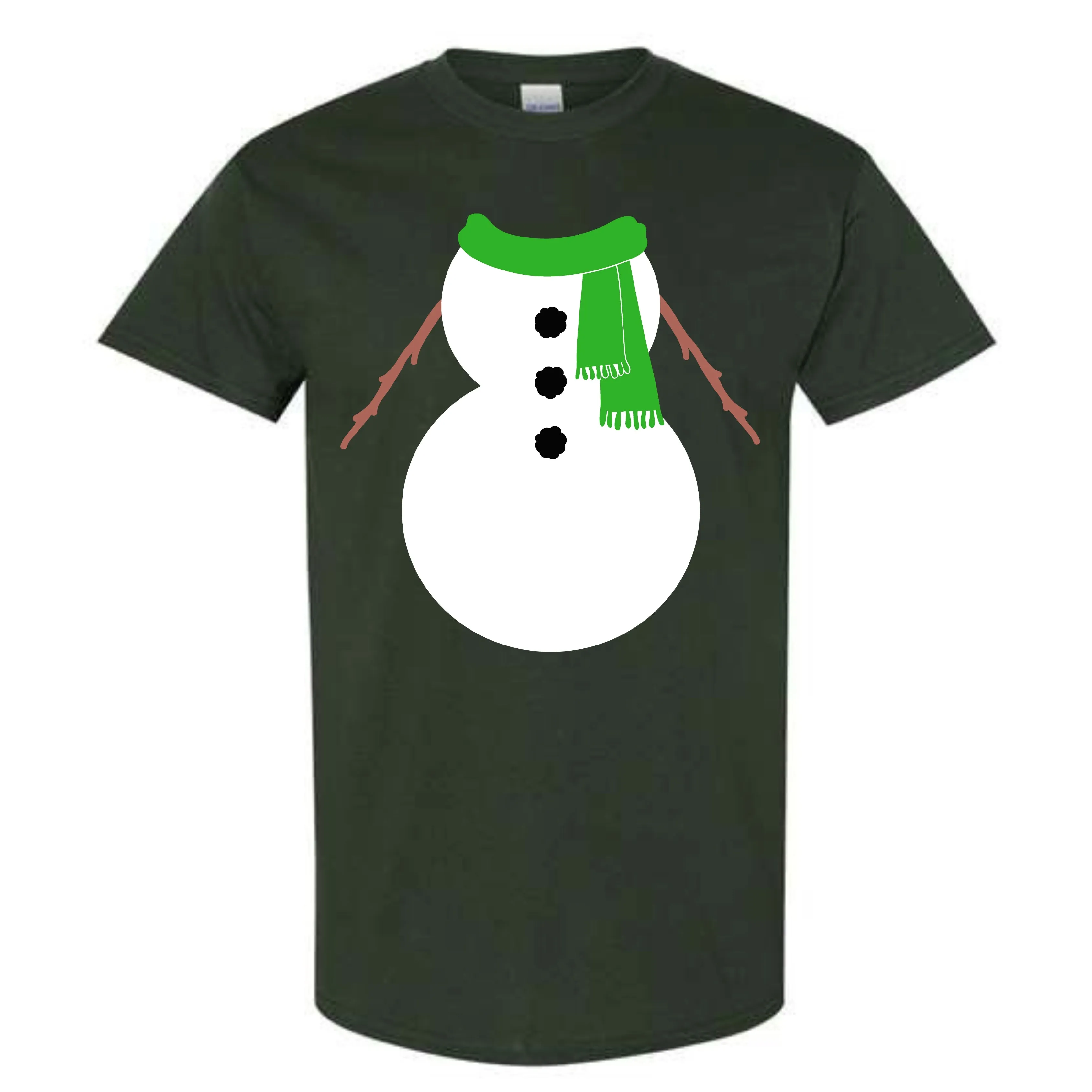 Christmas Green Snowman Suit Costume T-Shirt