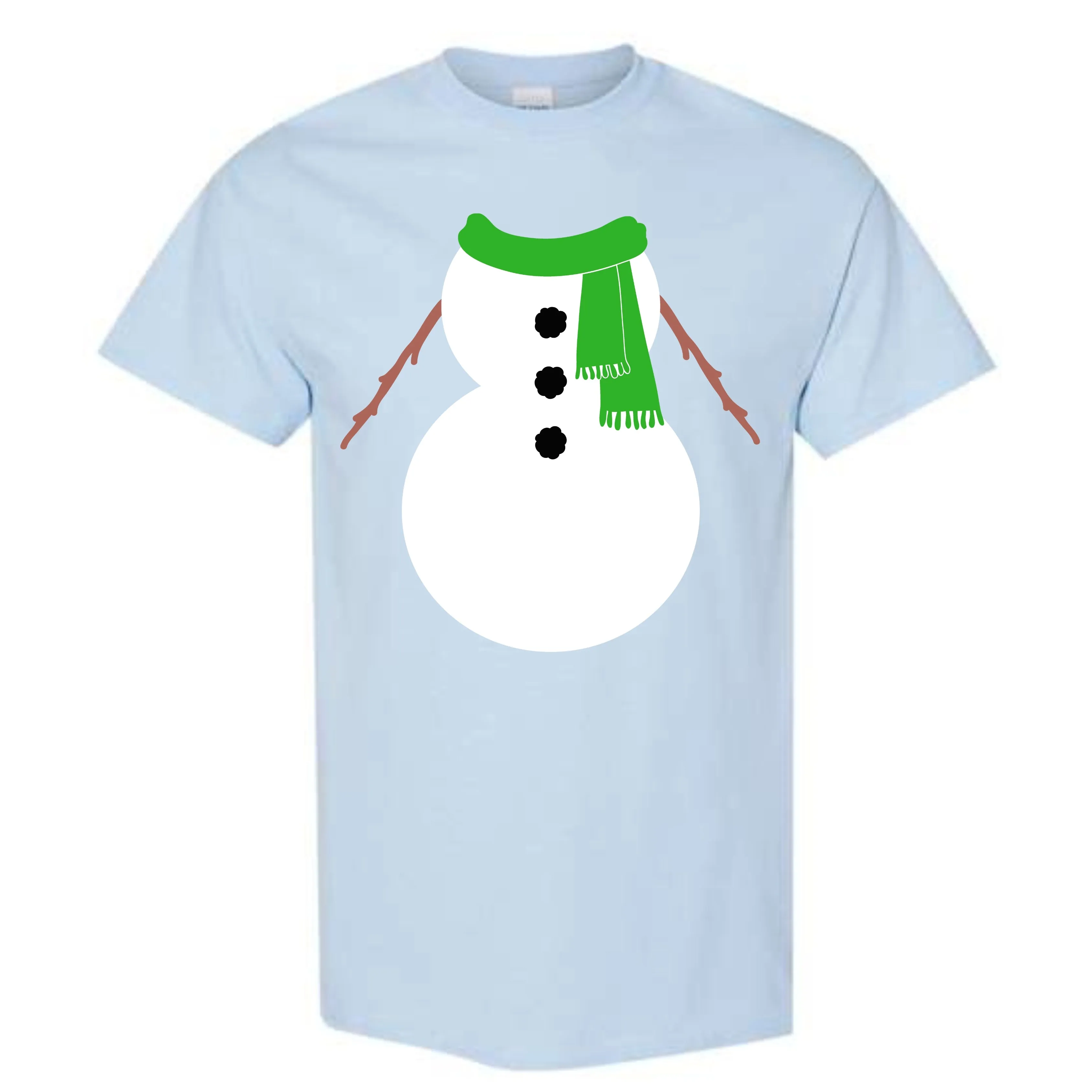 Christmas Green Snowman Suit Costume T-Shirt