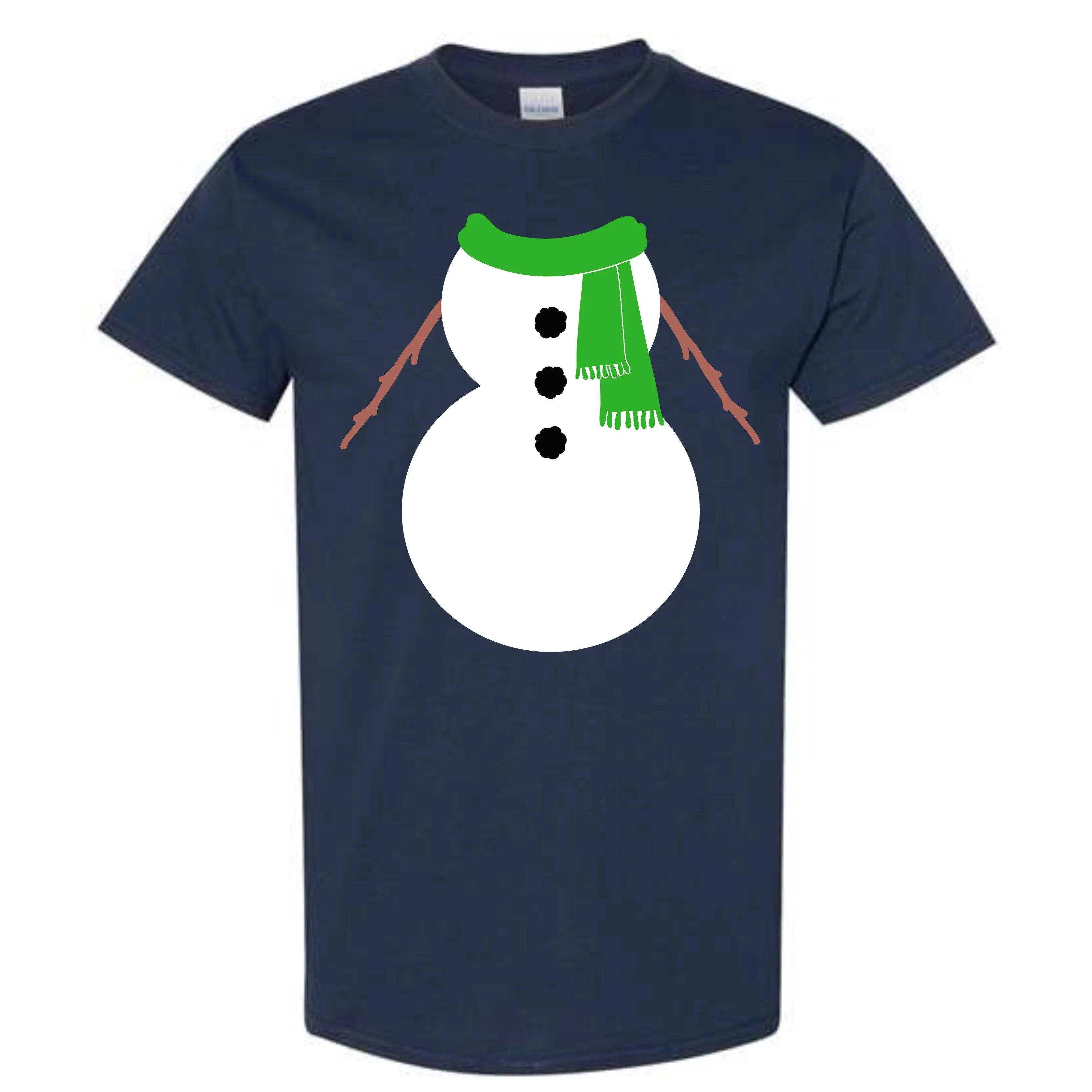 Christmas Green Snowman Suit Costume T-Shirt