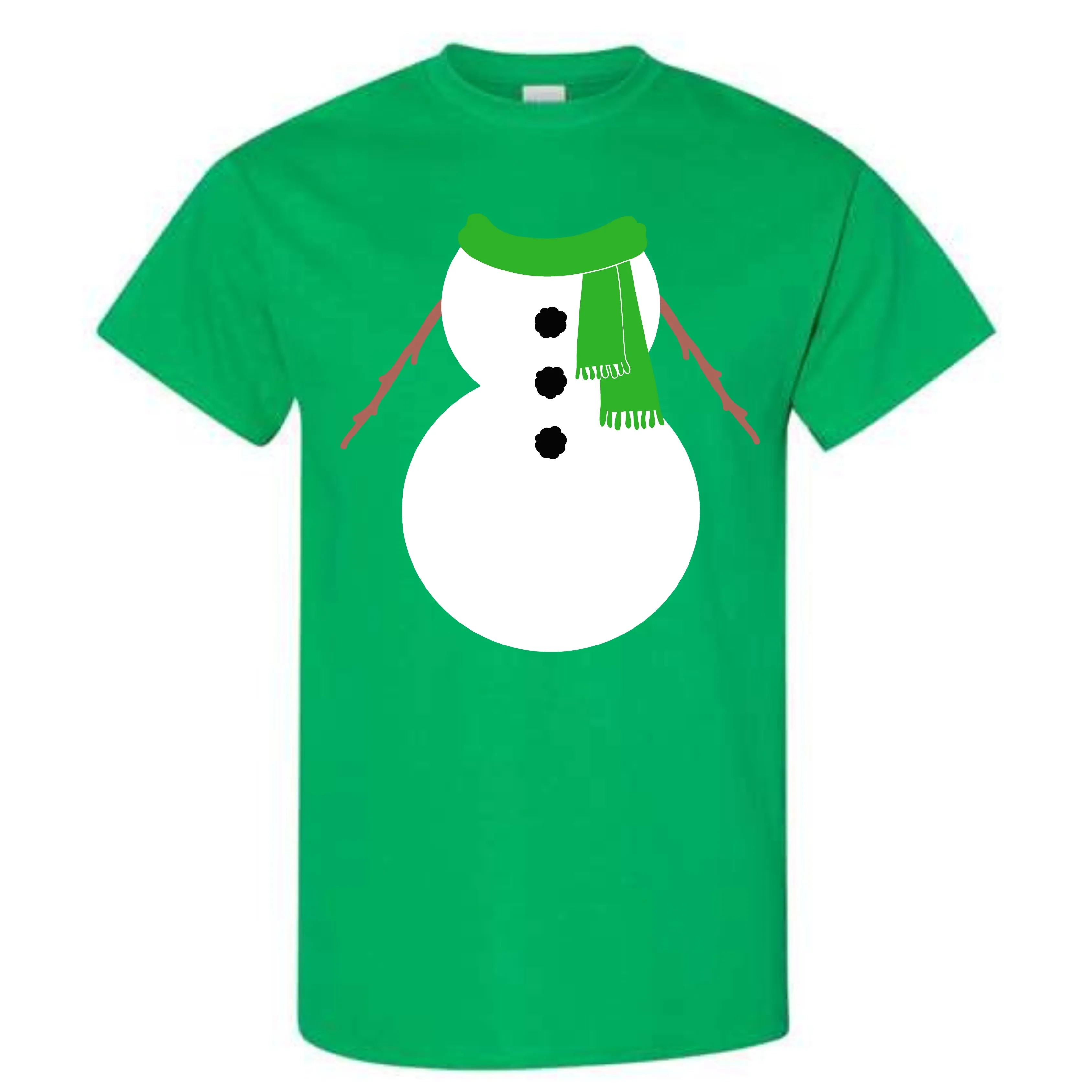 Christmas Green Snowman Suit Costume T-Shirt