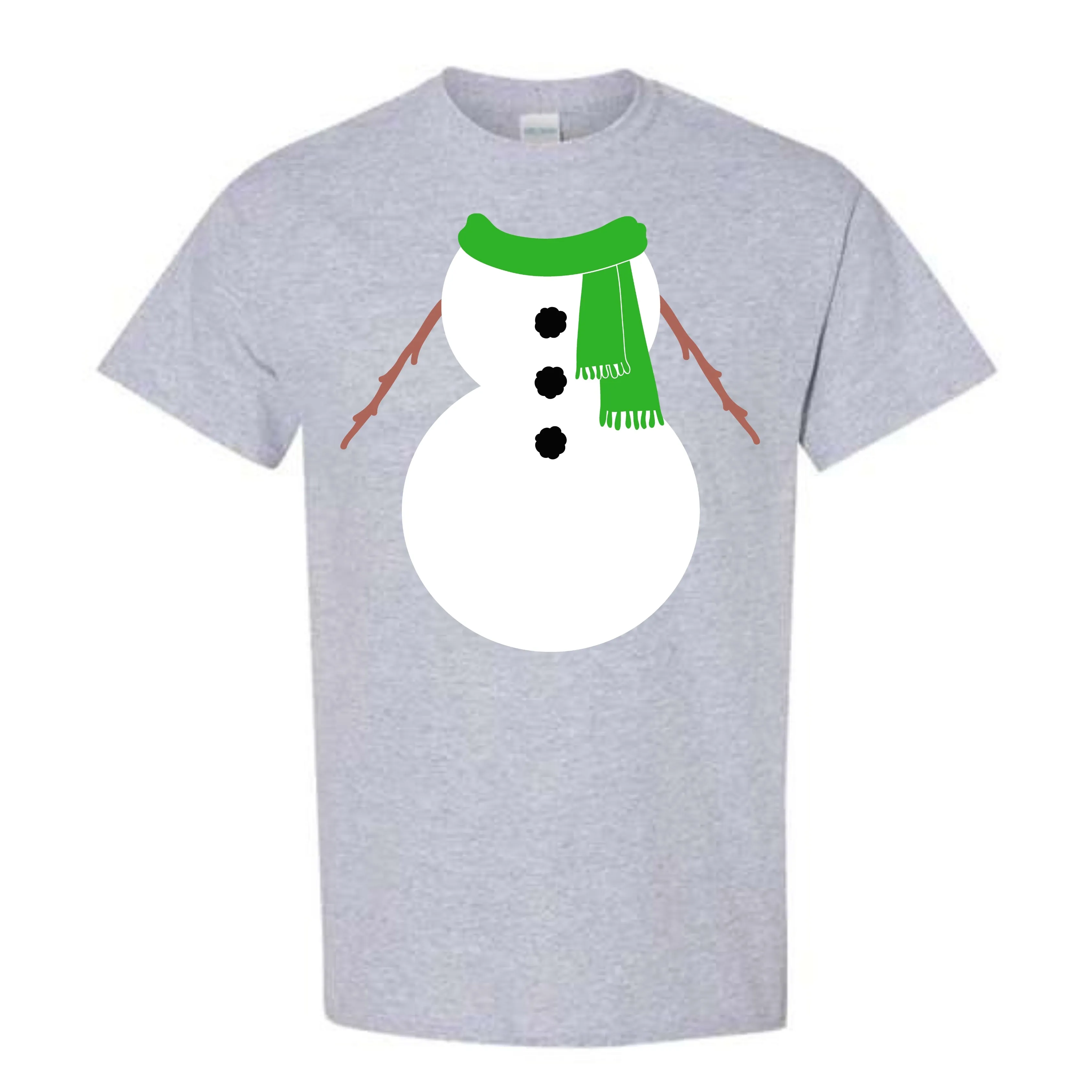 Christmas Green Snowman Suit Costume T-Shirt