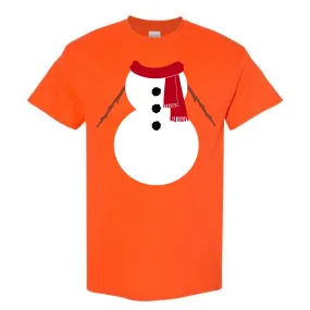 Christmas Red Snowman Suit Costume T-Shirt