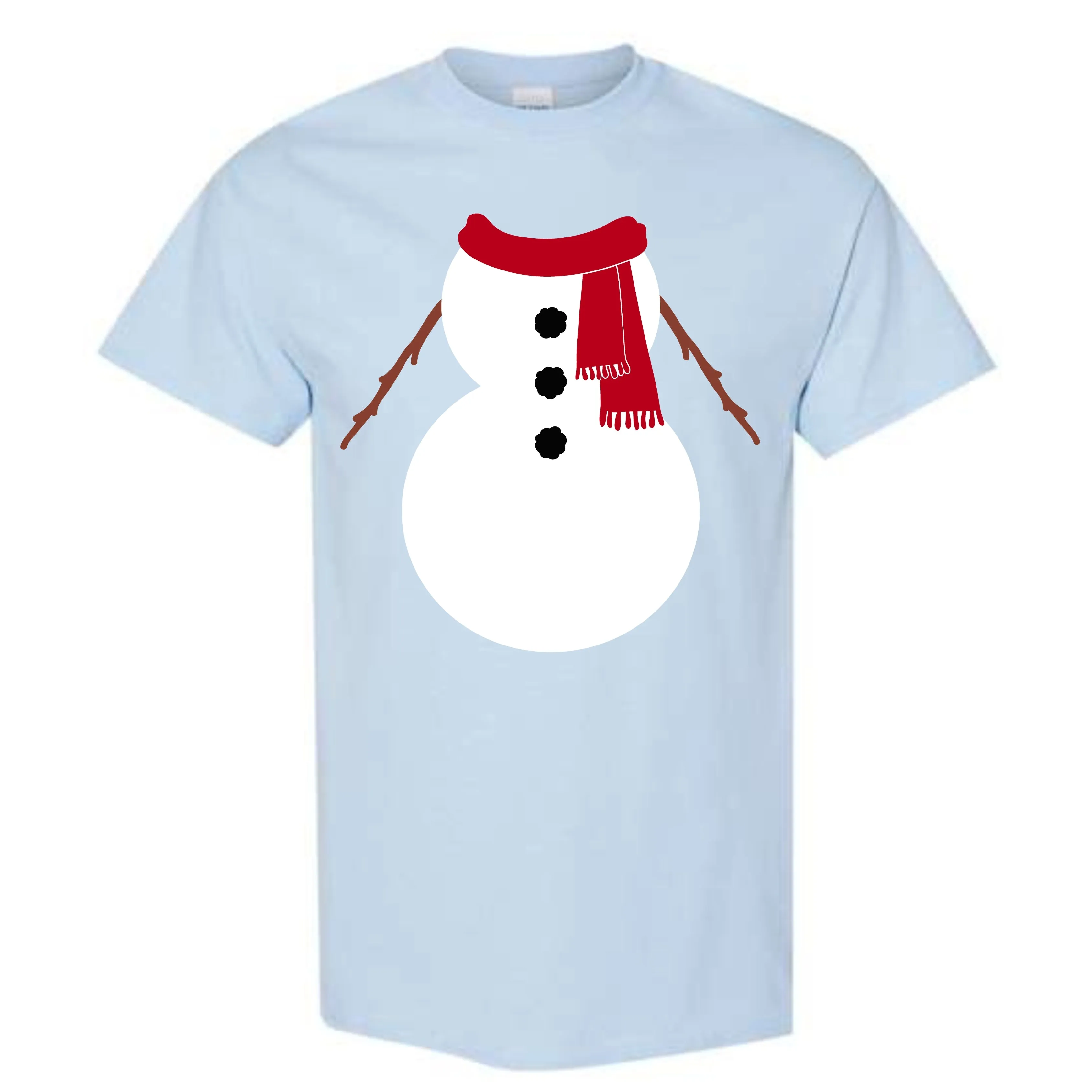 Christmas Red Snowman Suit Costume T-Shirt