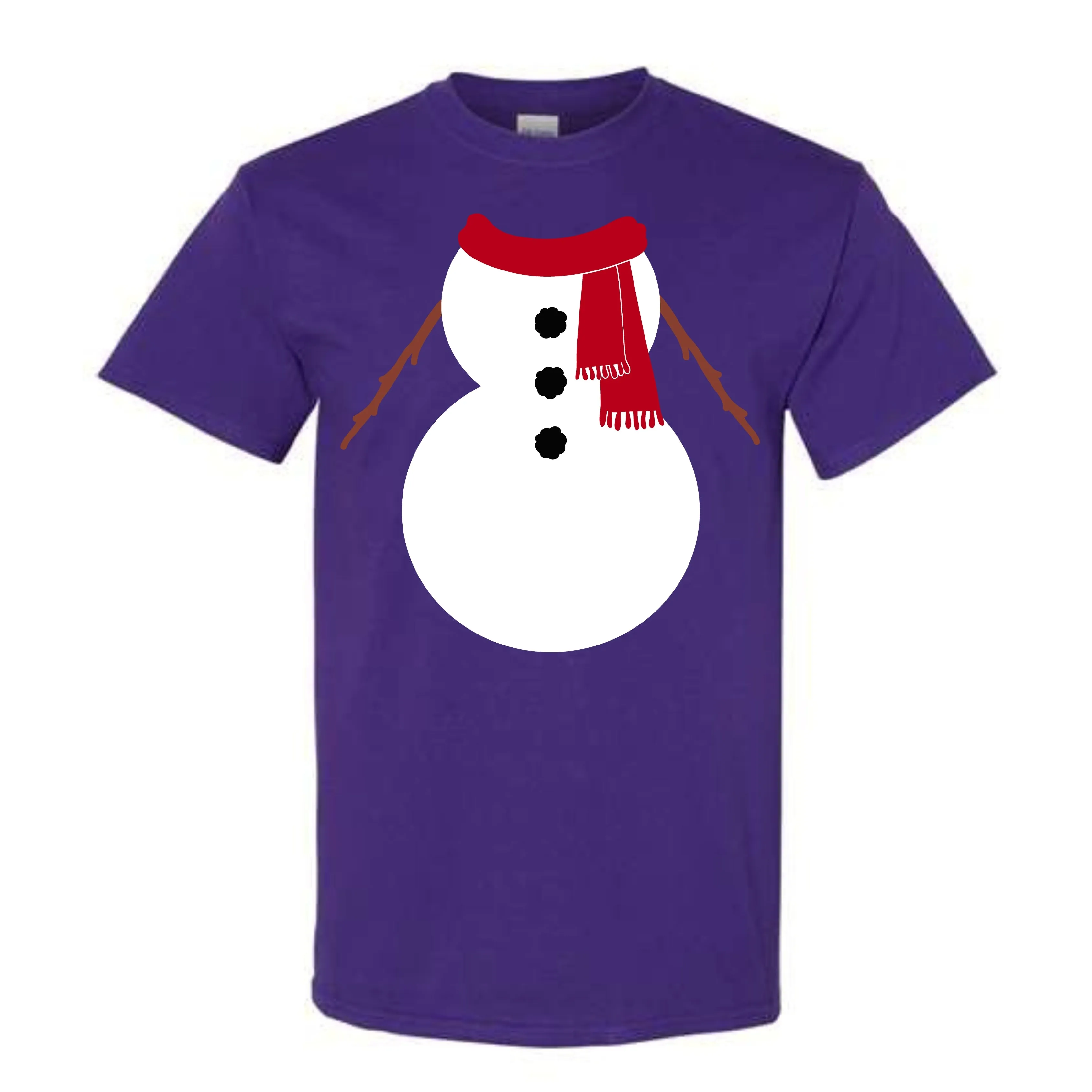 Christmas Red Snowman Suit Costume T-Shirt