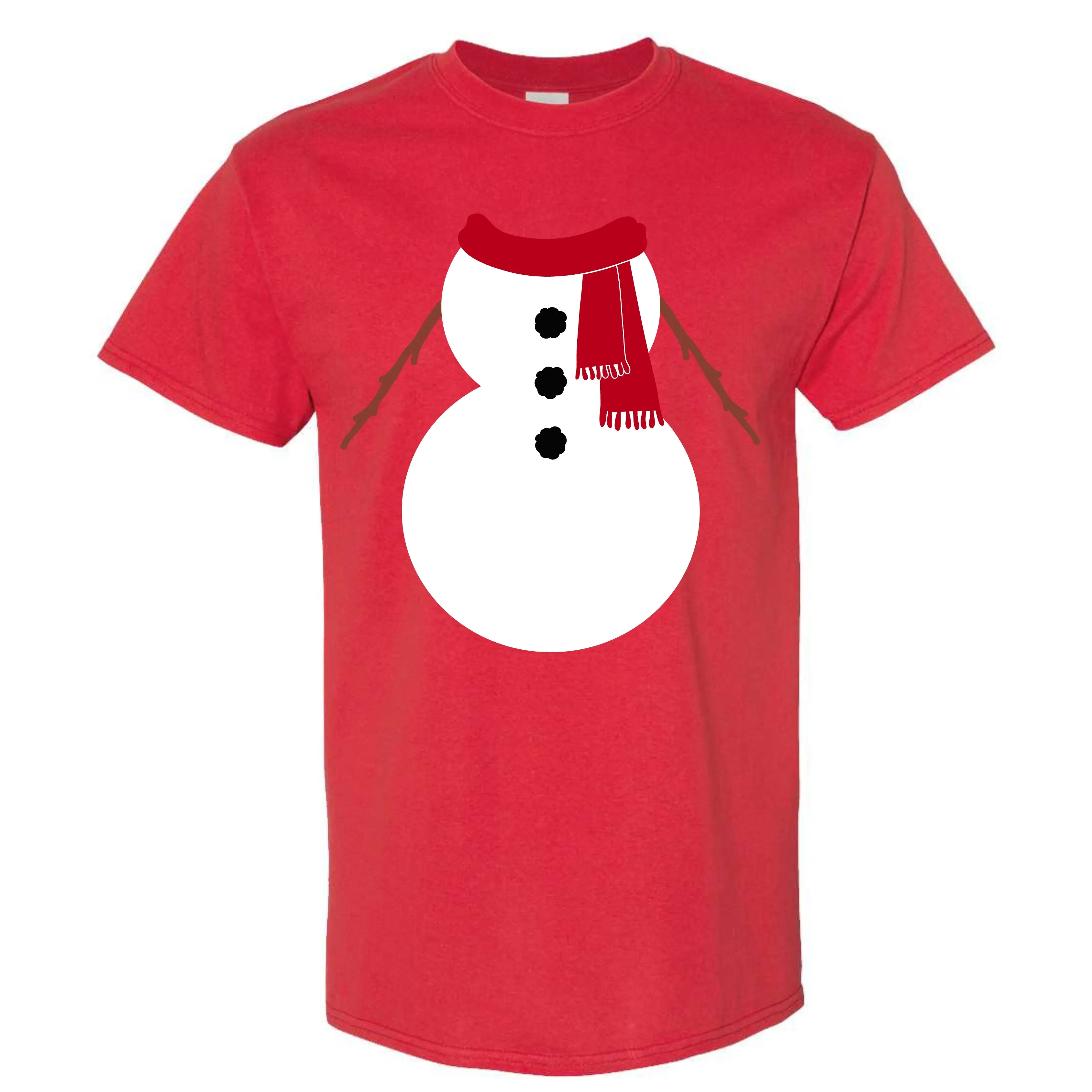 Christmas Red Snowman Suit Costume T-Shirt