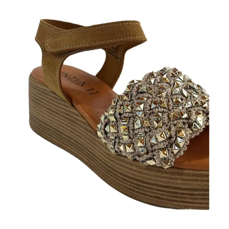 Cinzia Soft CA386660 002 Sandalo Donna Zeppa Media Cuoio