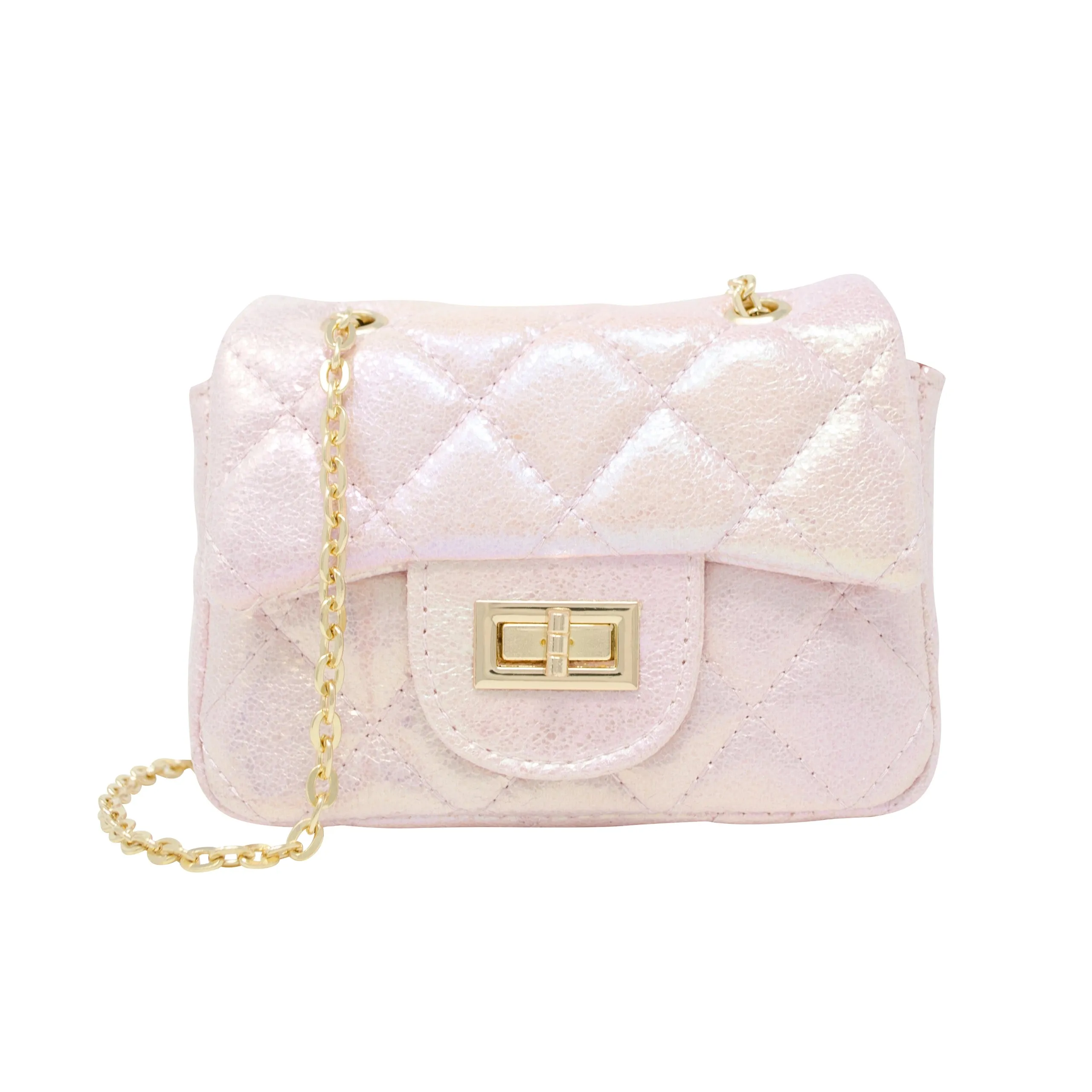 Classic Metallic Mini Bag - Pearl