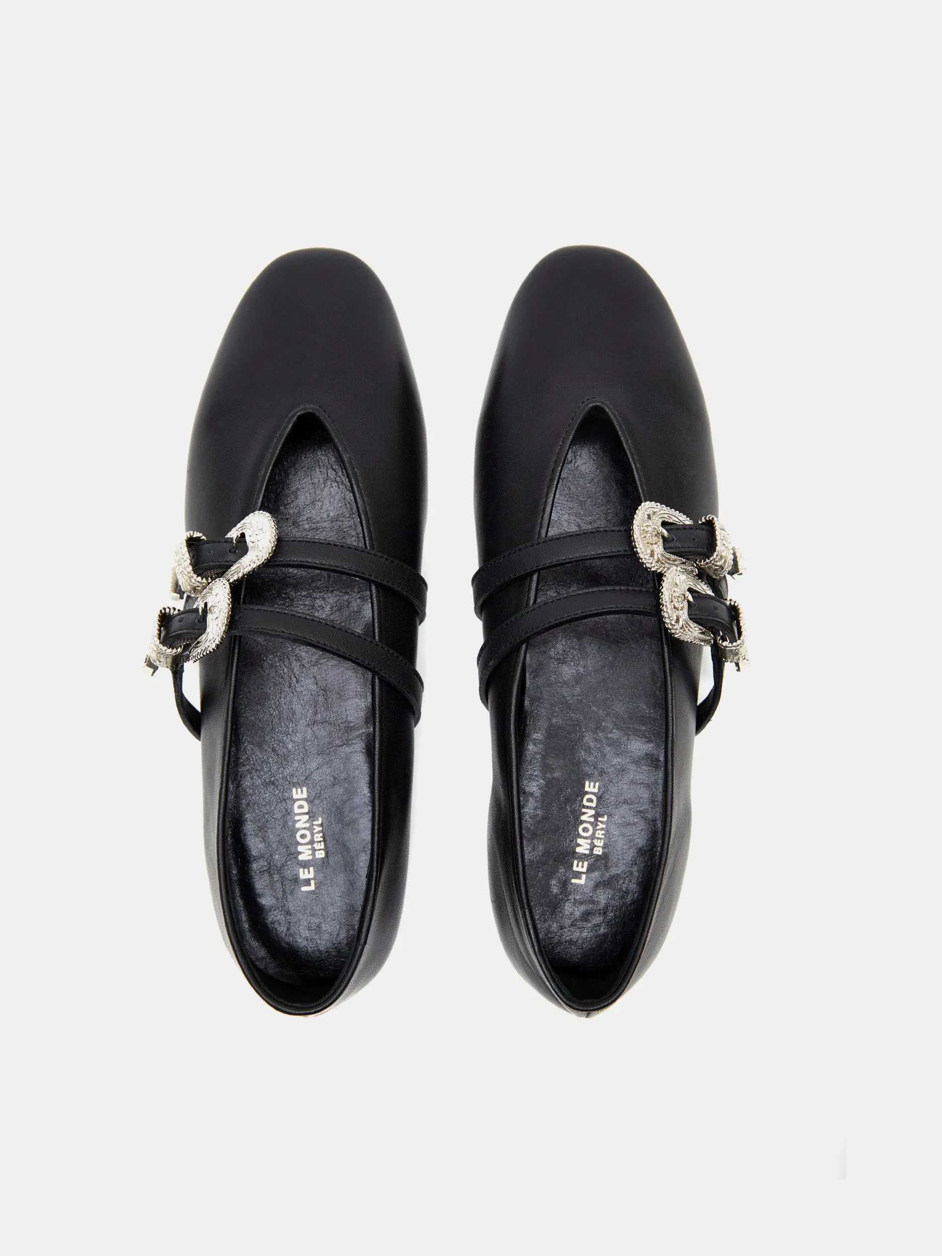 Claudia Slipper / Black Leather