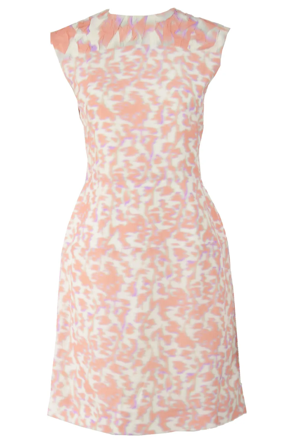 Cloqué Graphic Print Peach & Purple, Spring 2014