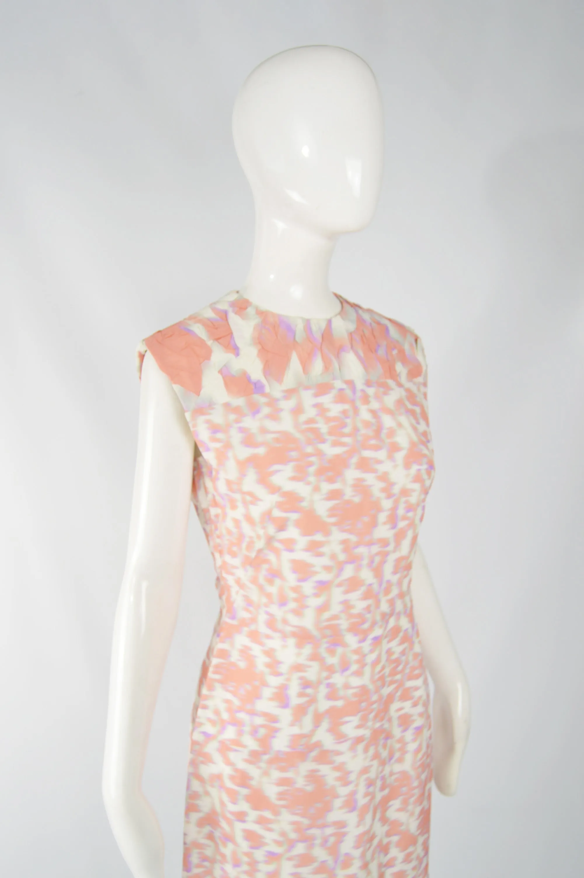 Cloqué Graphic Print Peach & Purple, Spring 2014