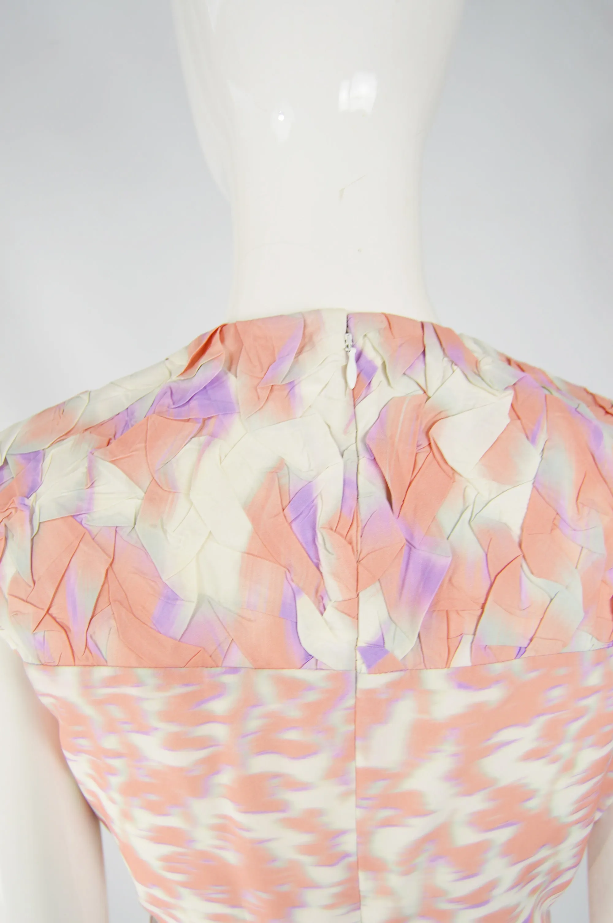 Cloqué Graphic Print Peach & Purple, Spring 2014