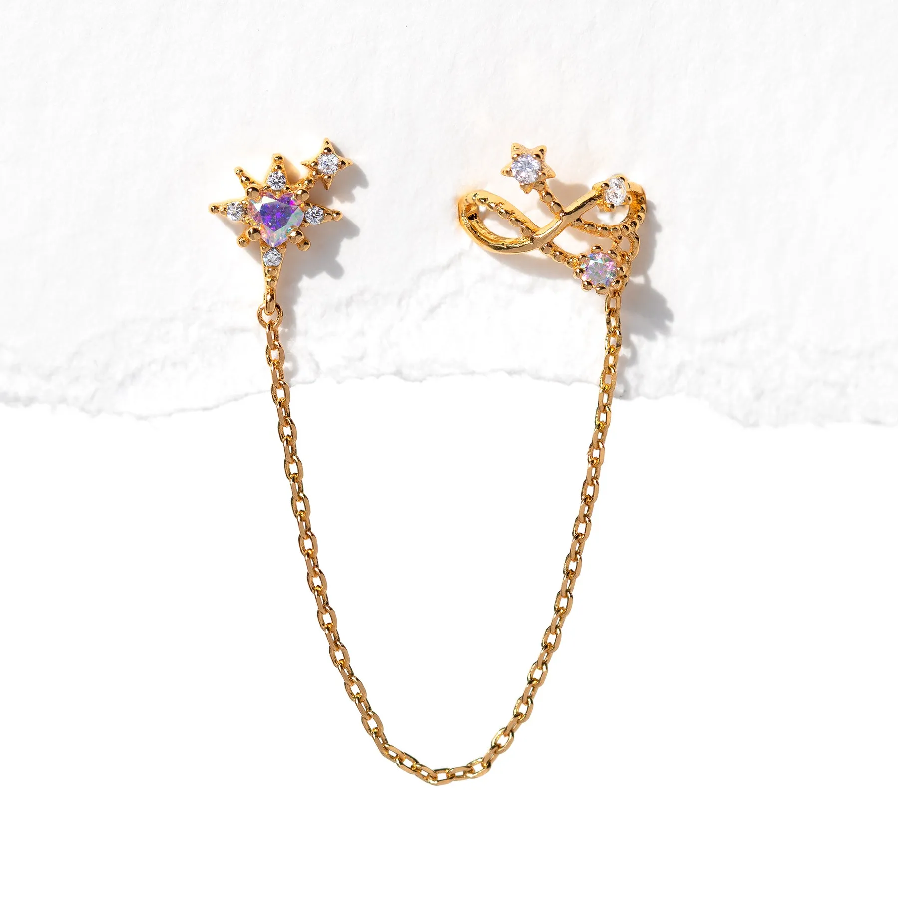 Cosmic Dreamweaver Ear Cuff + Stud