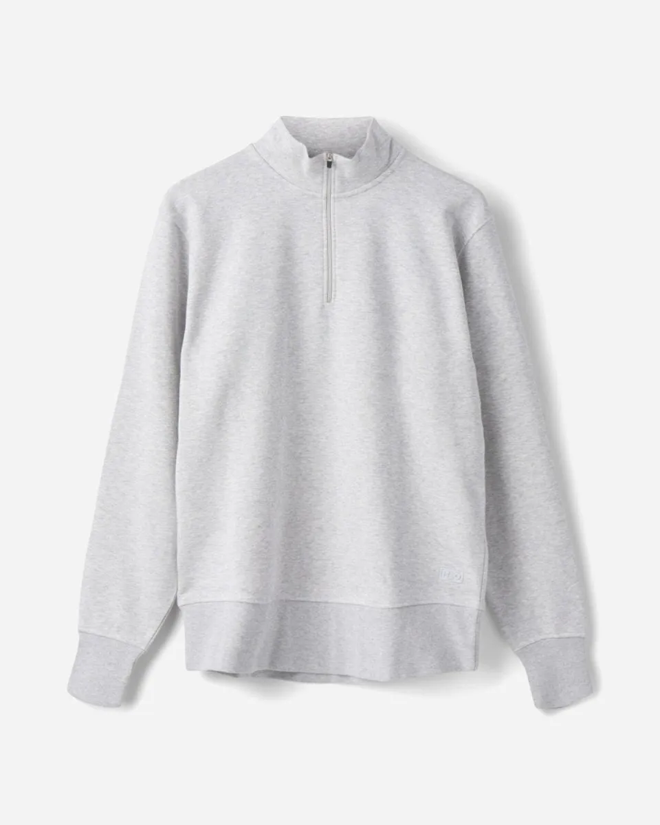 Couch Sweat Half Zip - Grey Melange