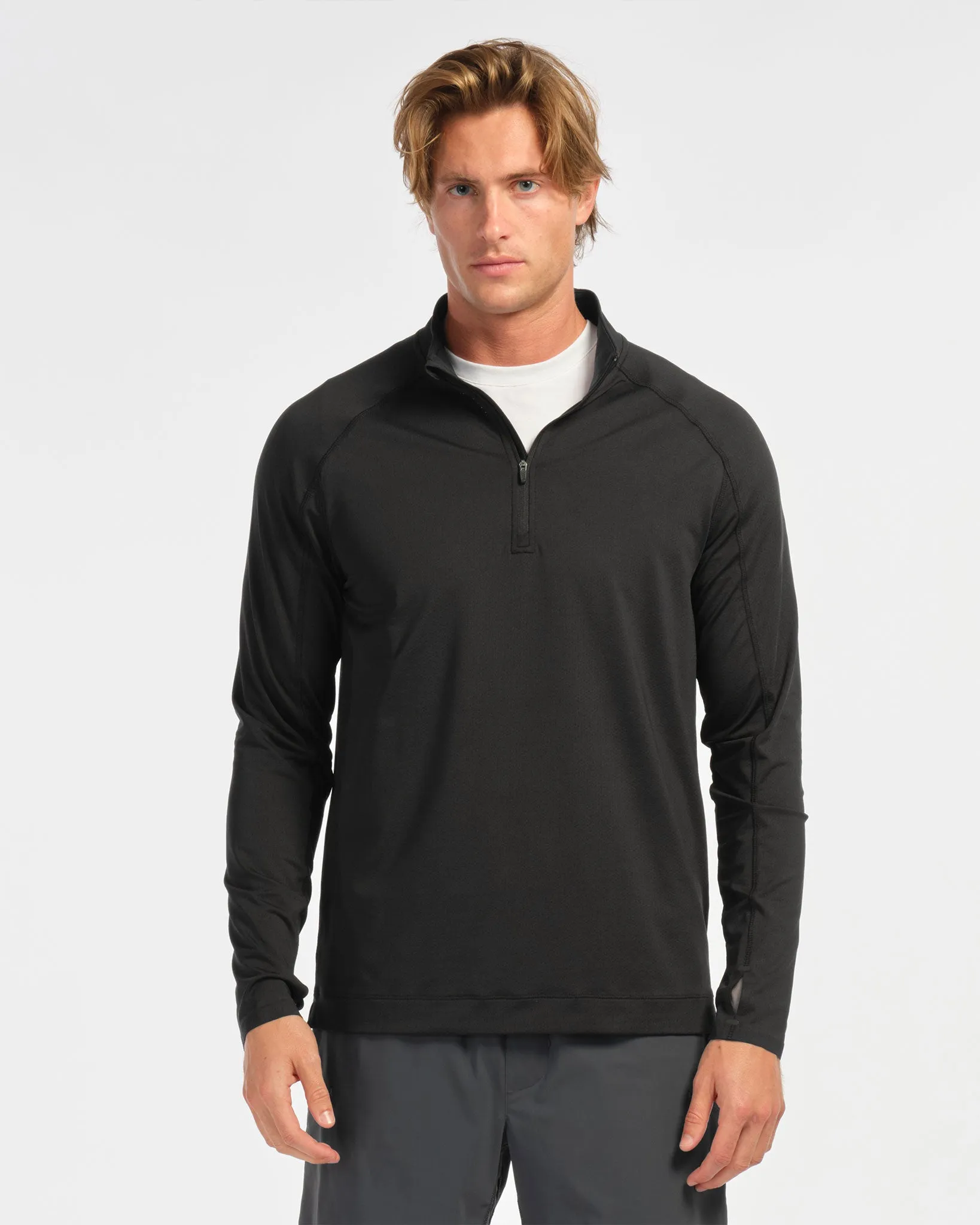 Courtside 1/4 Zip - Black