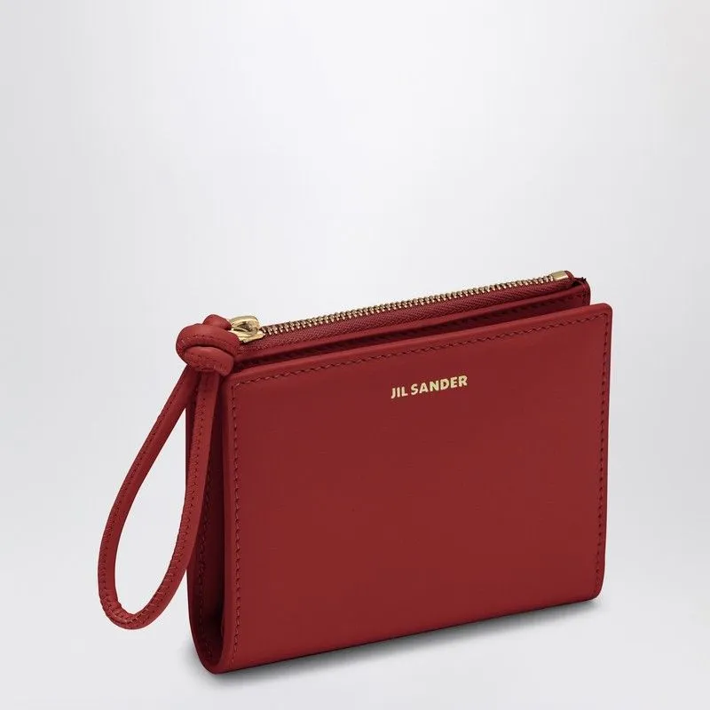 CRANBERRY SMALL WALLET WITH ZIP