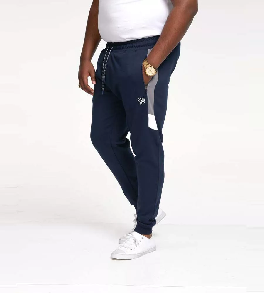 D555 Big Mens Couture Jogger With Cut and Sew Panels (KENNETH)